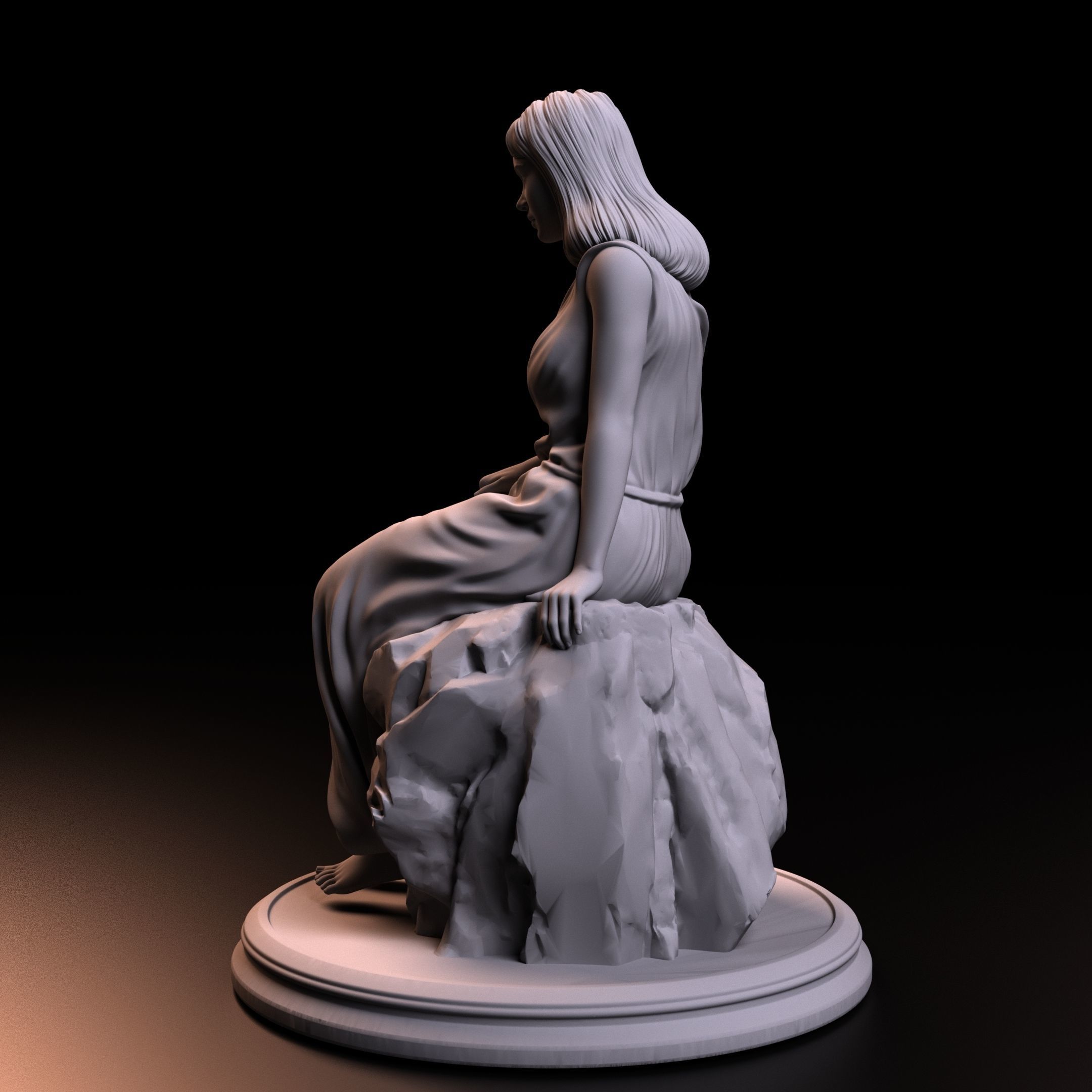 ANCIENT GREEK GIRL 3D print model_5