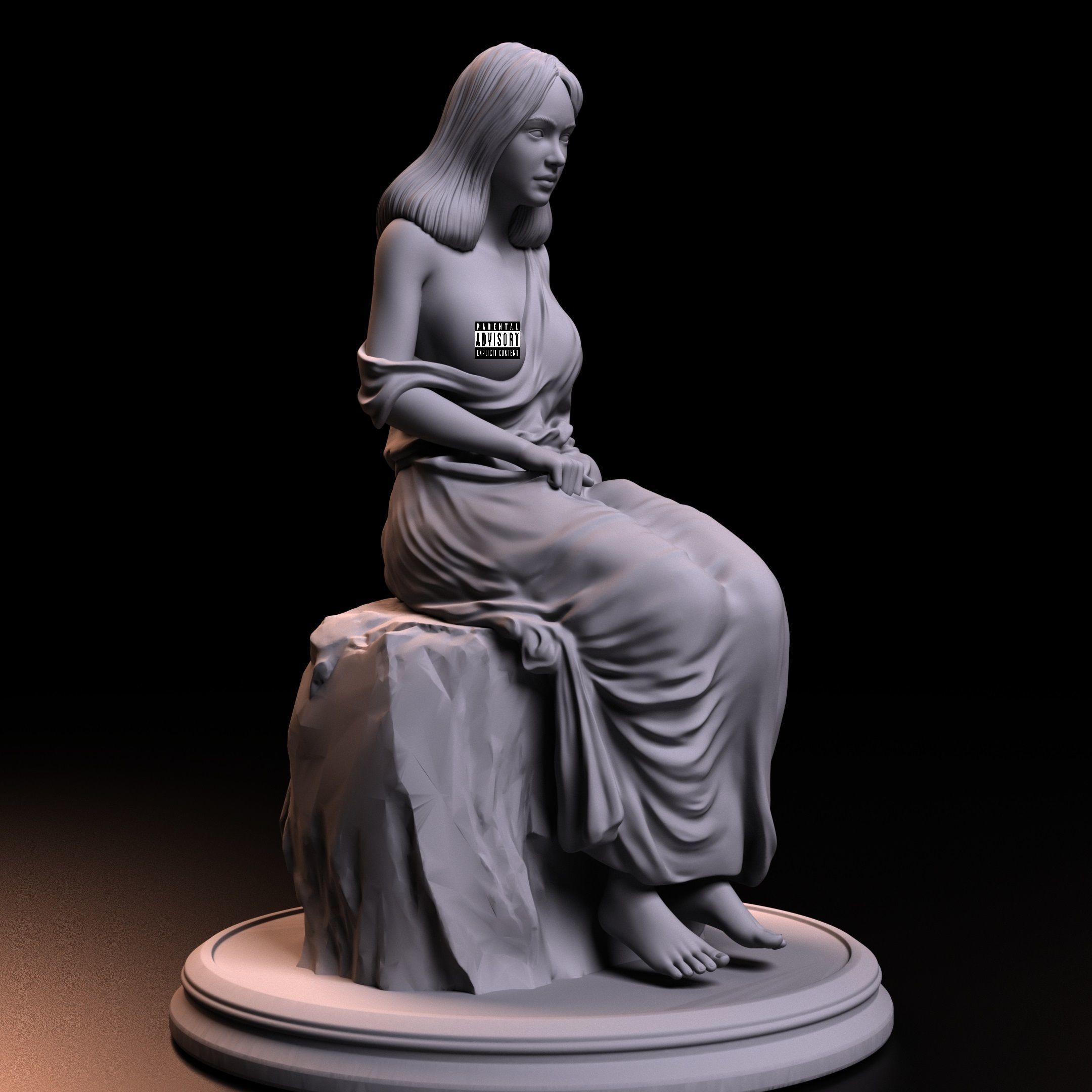 ANCIENT GREEK GIRL 3D print model_2