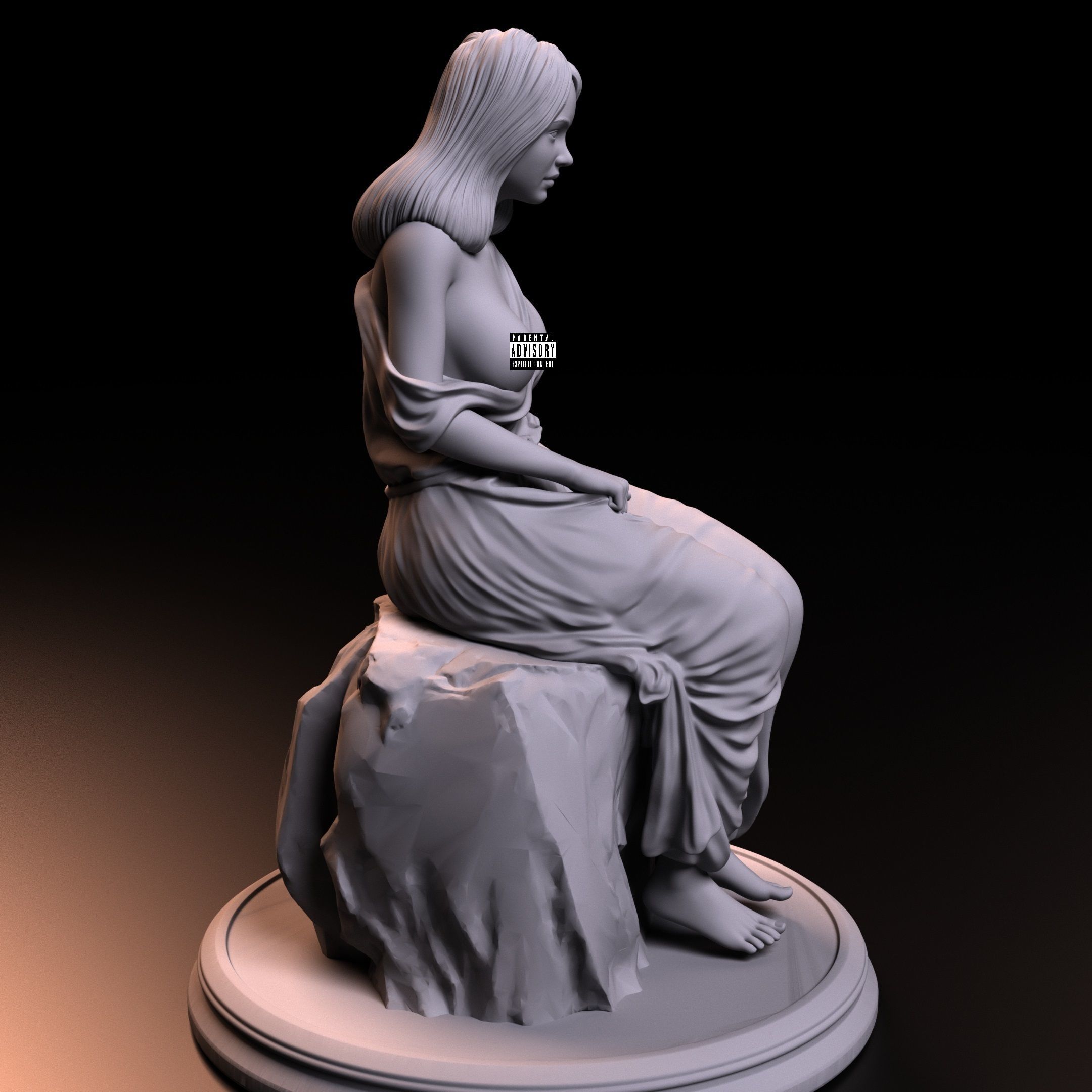 ANCIENT GREEK GIRL 3D print model_3
