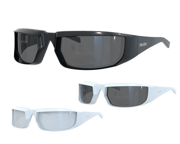 小物 PRADA 24AW RUNWAY SUNGLUSS Prada - Prada Runway - Irregular Sunglasses - Military Green