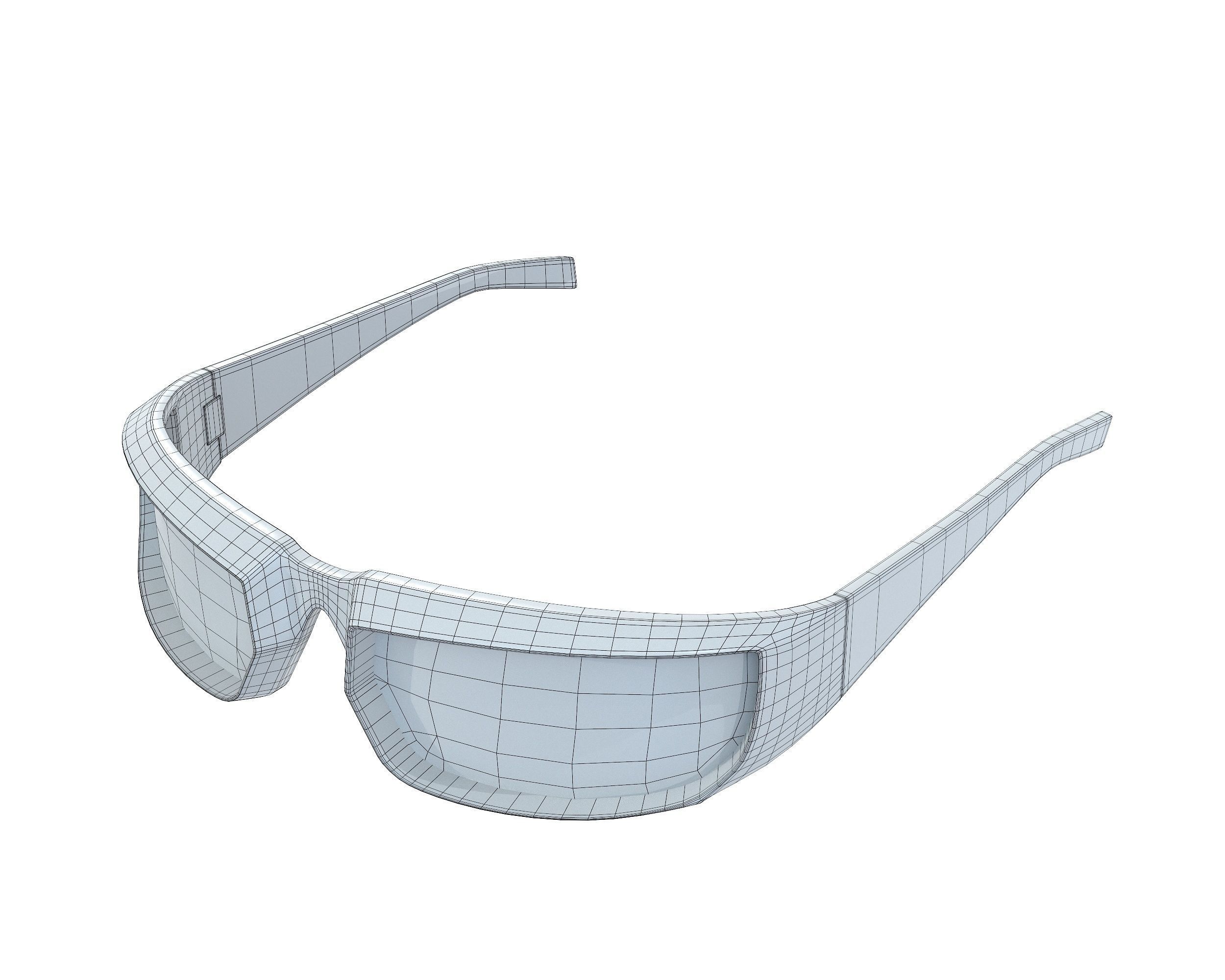 Prada Runway Sunglasses Low-poly 3D model_14