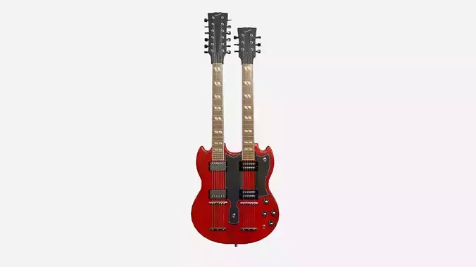 Electric Guitar E01 Red - Music Instrument Design