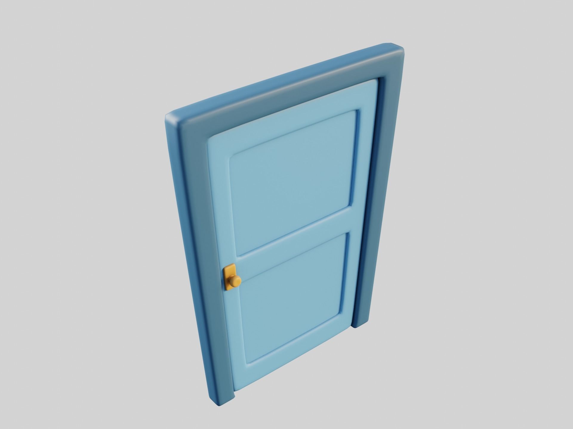Cartoon Doors Collection 3 Low-poly 3D model_49