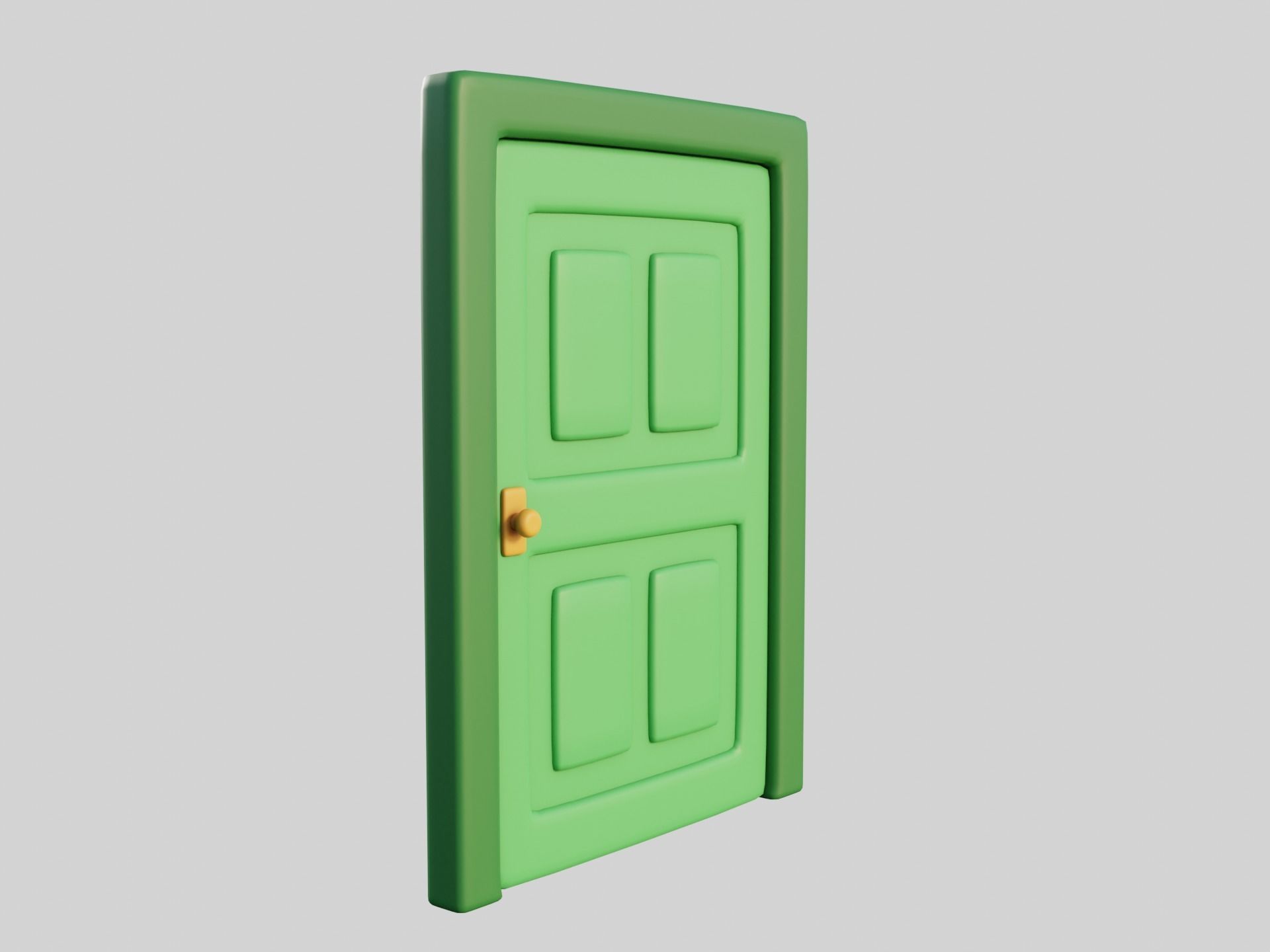 Cartoon Doors Collection 3 Low-poly 3D model_52