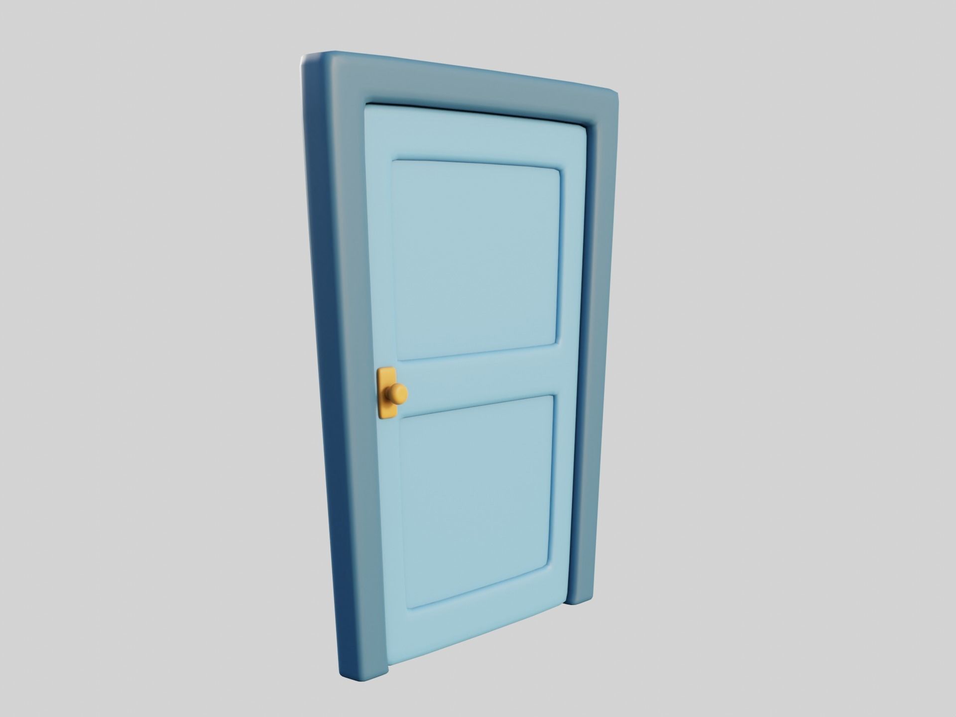 Cartoon Doors Collection 3 Low-poly 3D model_47