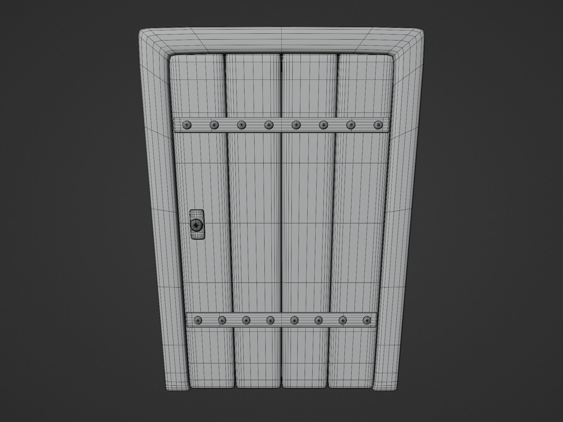 Cartoon Doors Collection 3 Low-poly 3D model_35