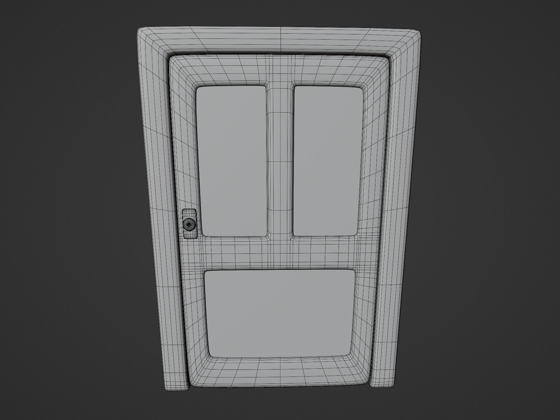 Cartoon Doors Collection 3 Low-poly 3D model_5