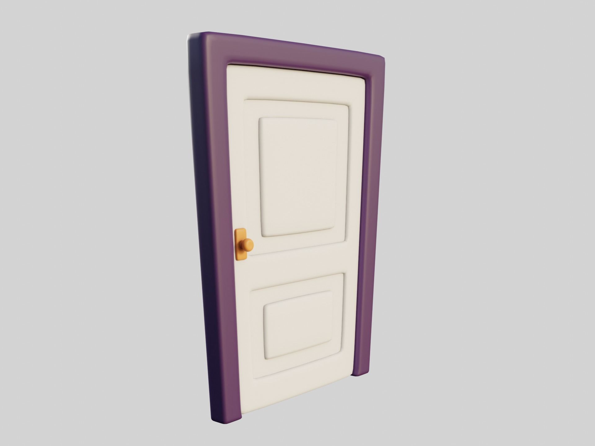 Cartoon Doors Collection 3 Low-poly 3D model_57