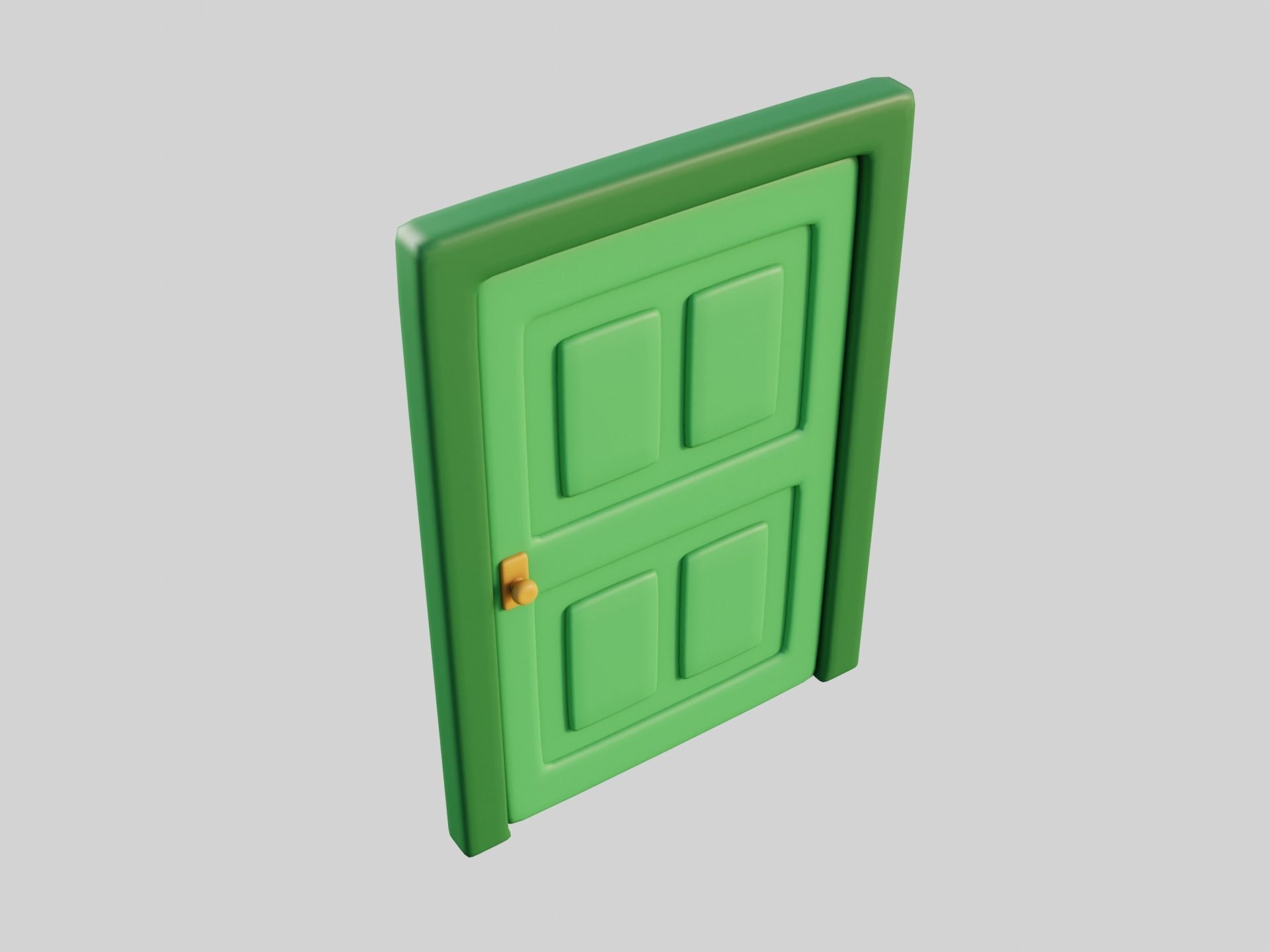 Cartoon Doors Collection 3 Low-poly 3D model_54