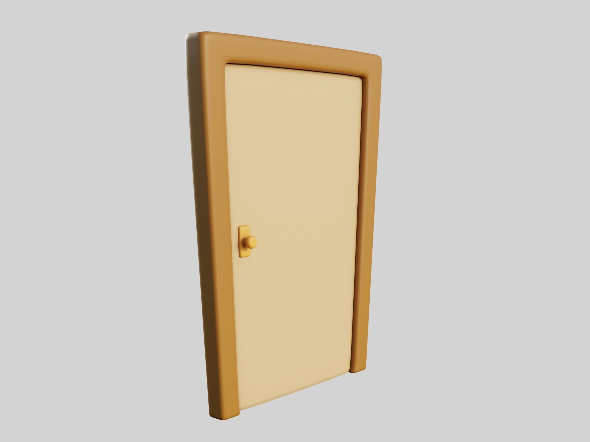 Cartoon Doors Collection 3 Low-poly 3D model_42