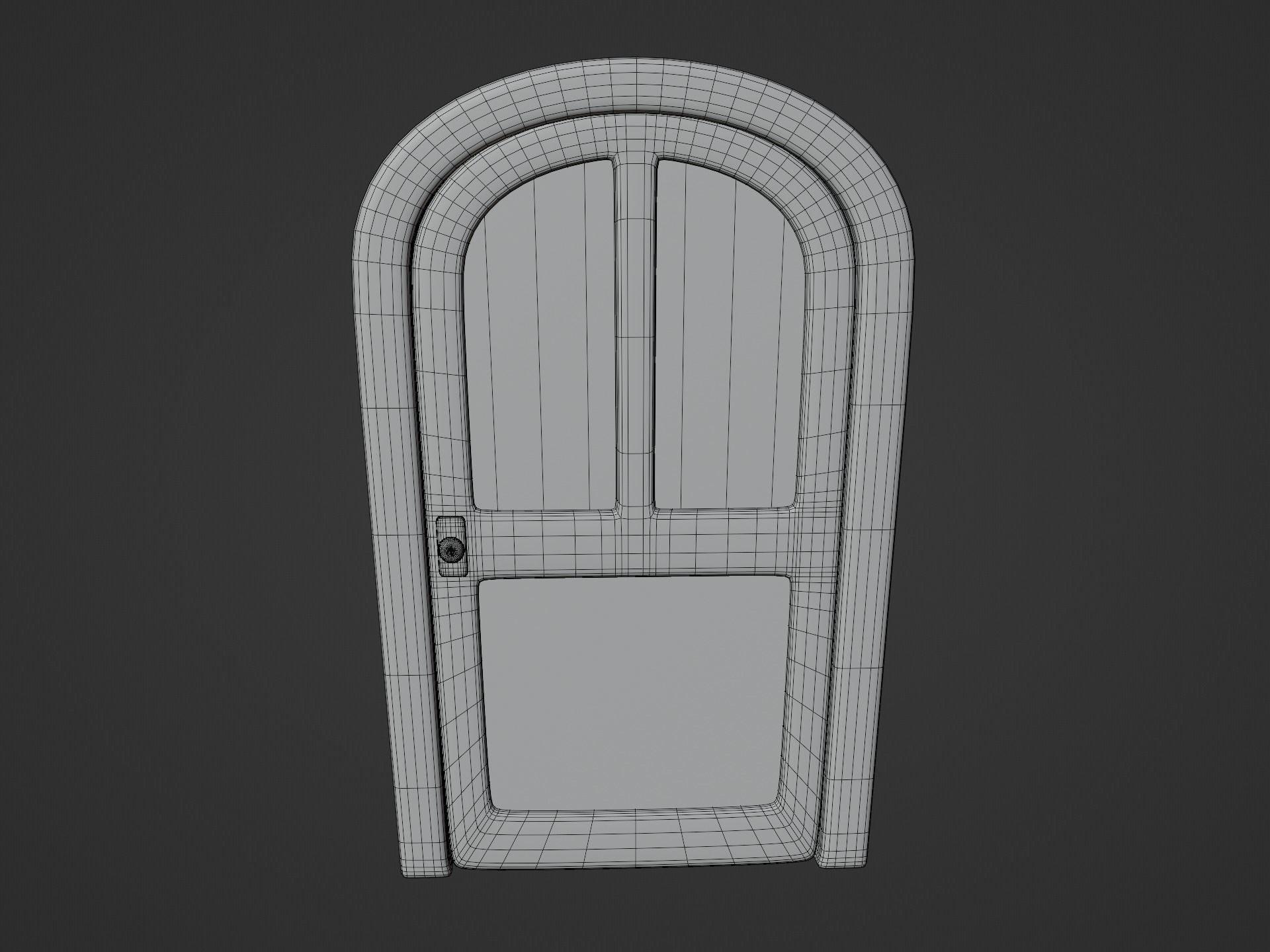 Cartoon Doors Collection 3 Low-poly 3D model_15
