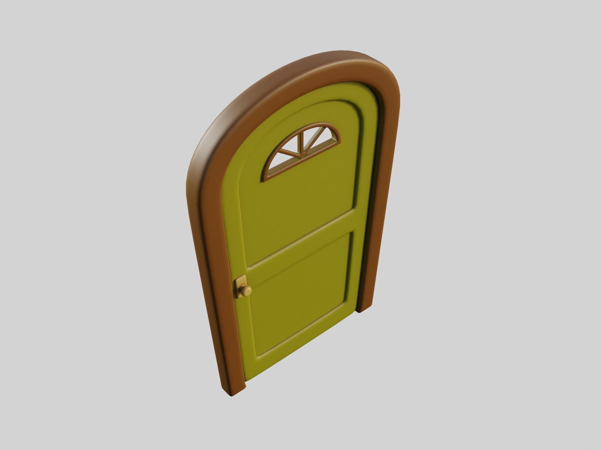 Cartoon Doors Collection 3 Low-poly 3D model_24