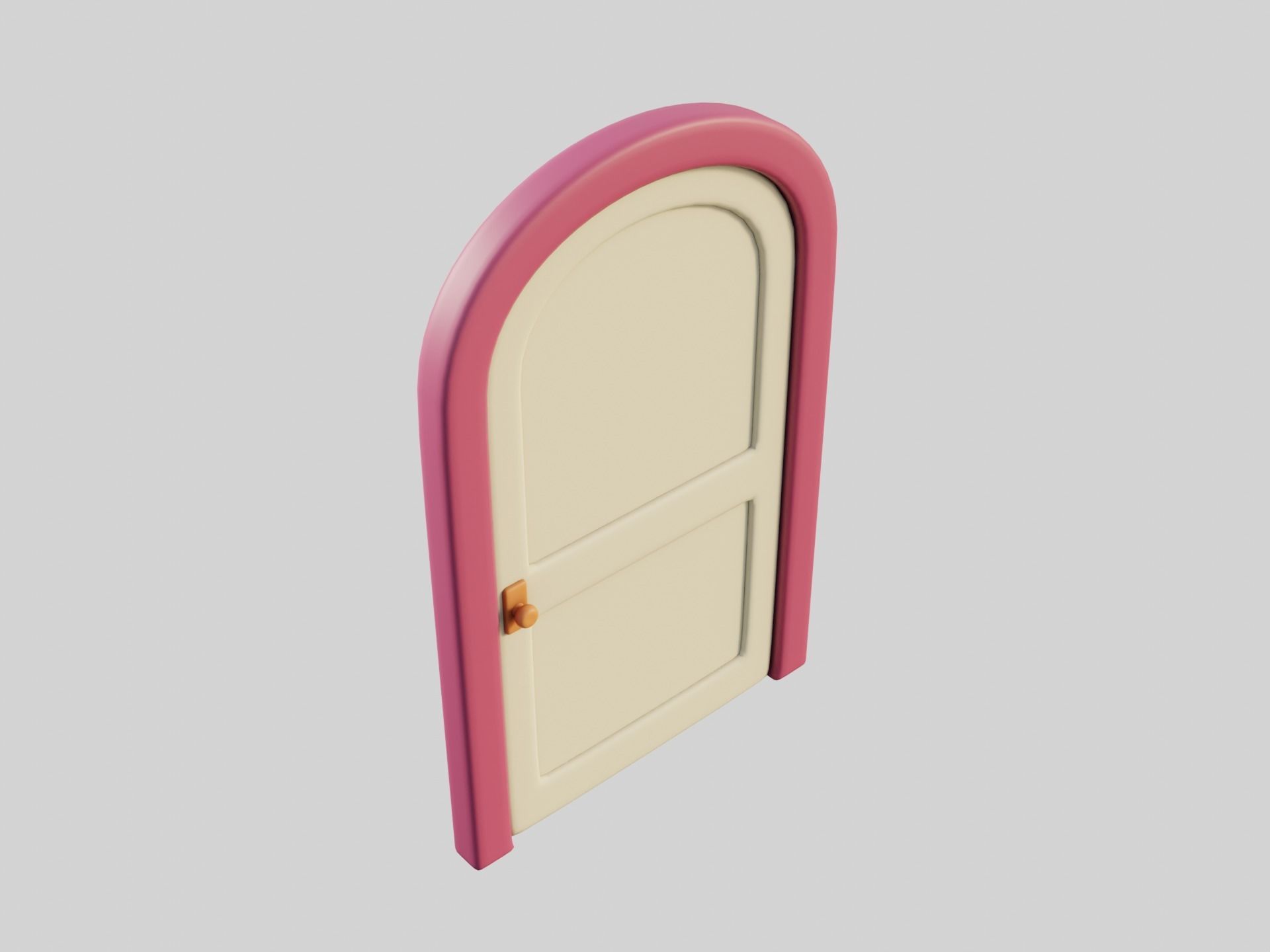 Cartoon Doors Collection 3 Low-poly 3D model_69