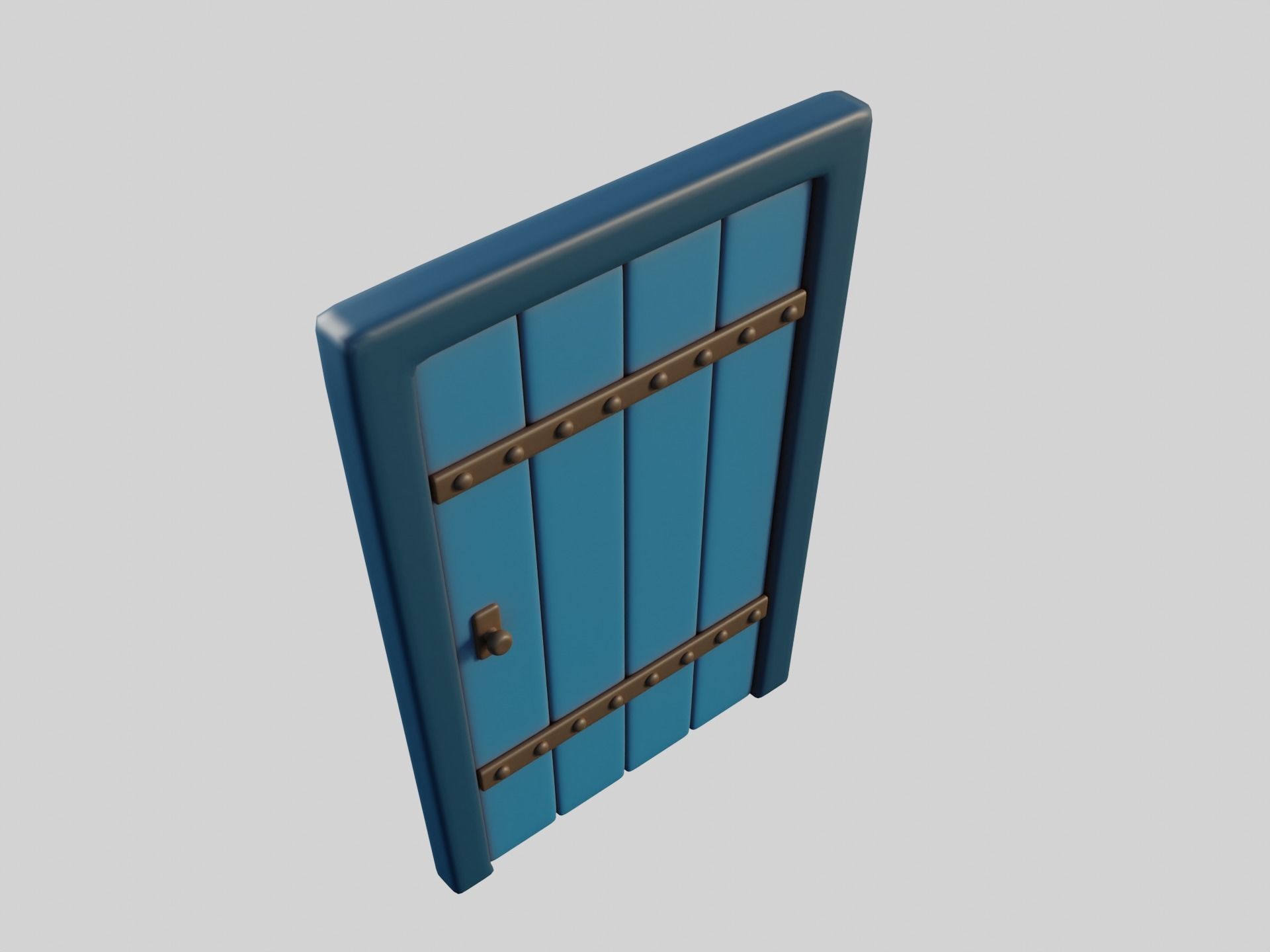Cartoon Doors Collection 3 Low-poly 3D model_34