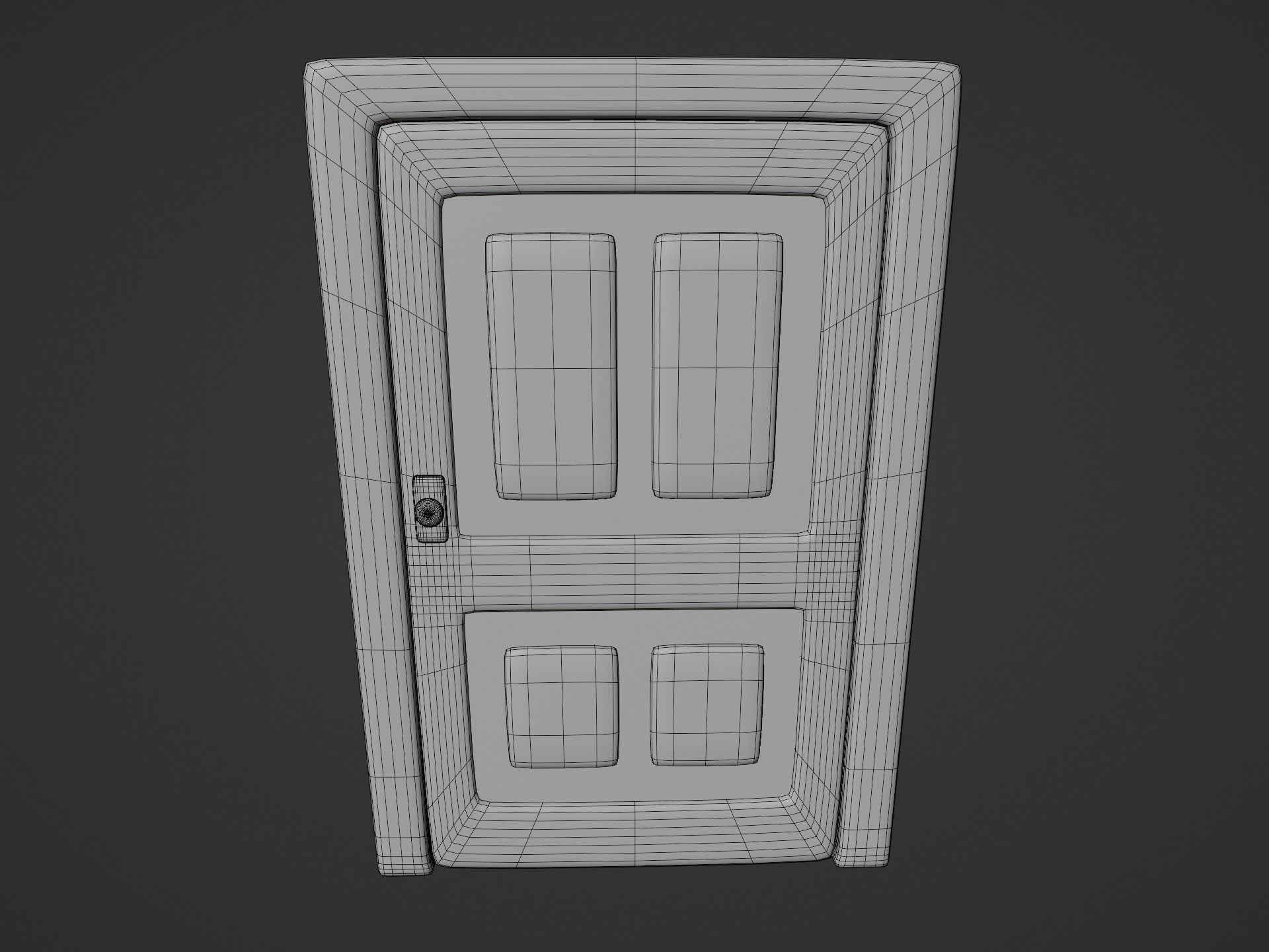 Cartoon Doors Collection 3 Low-poly 3D model_65