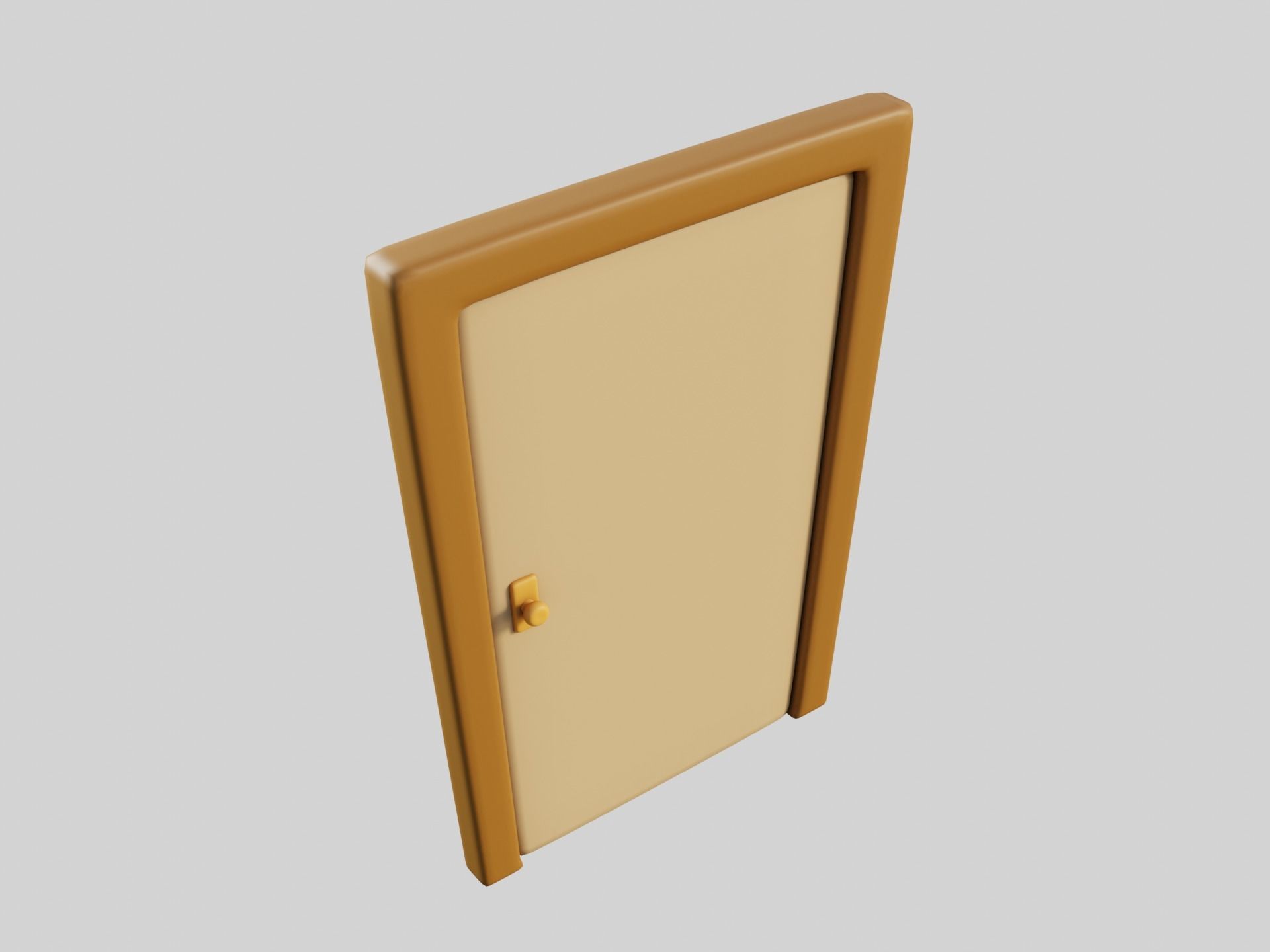 Cartoon Doors Collection 3 Low-poly 3D model_44