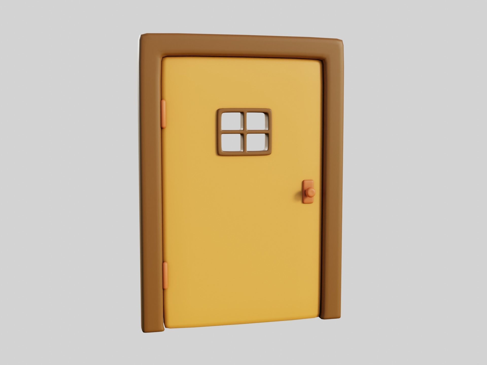 Cartoon Doors Collection 3 Low-poly 3D model_18