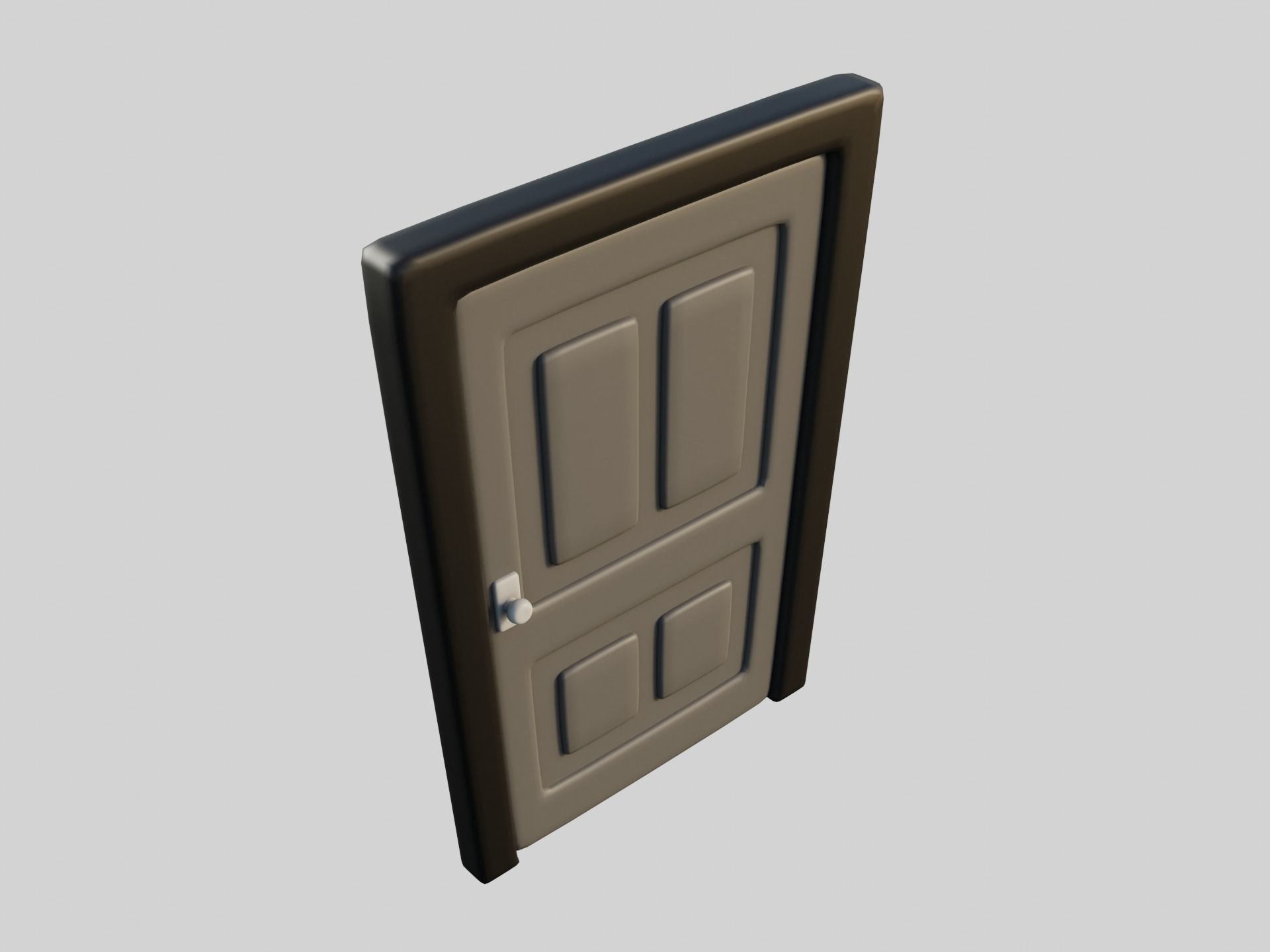 Cartoon Doors Collection 3 Low-poly 3D model_64