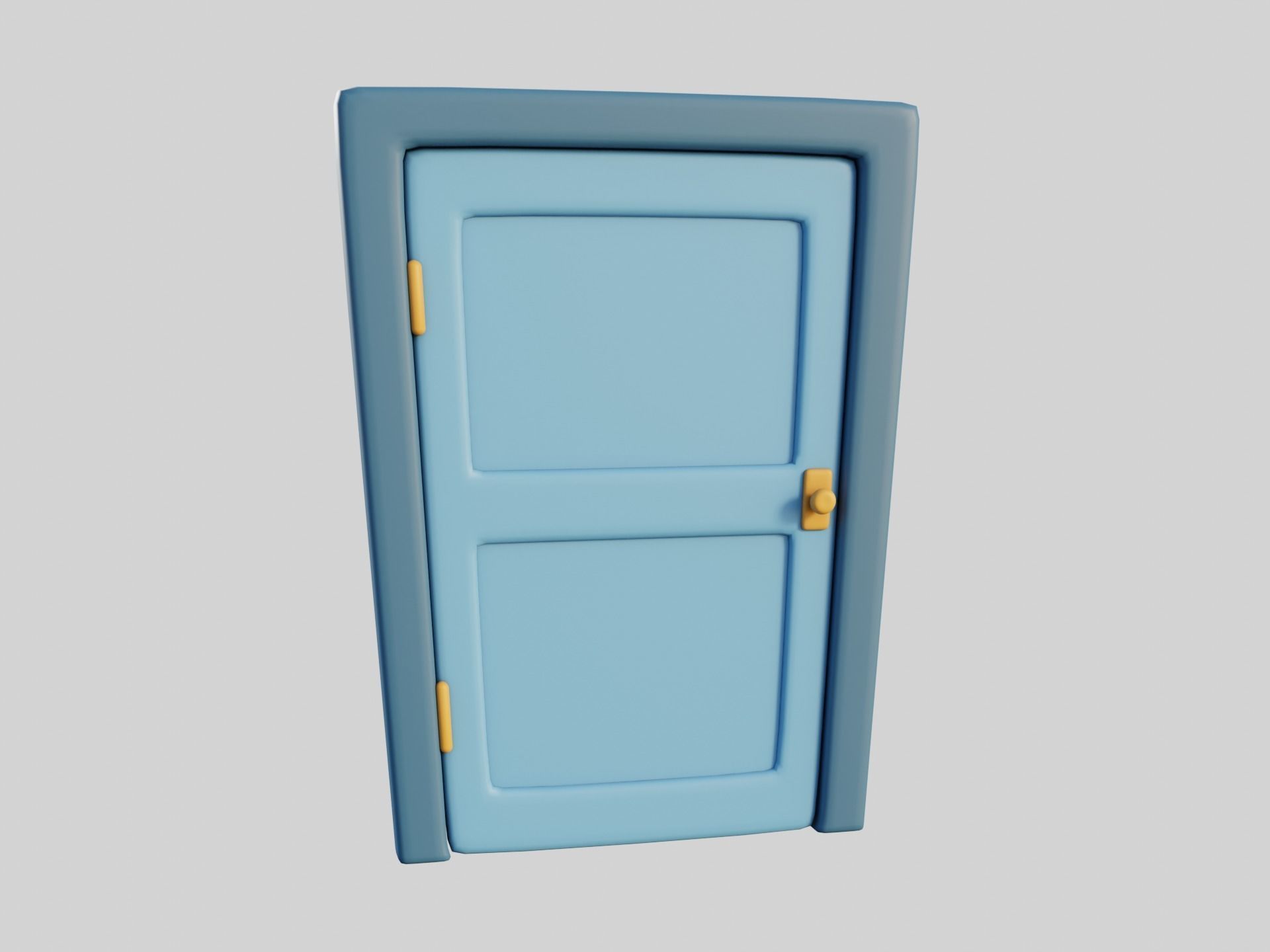 Cartoon Doors Collection 3 Low-poly 3D model_48