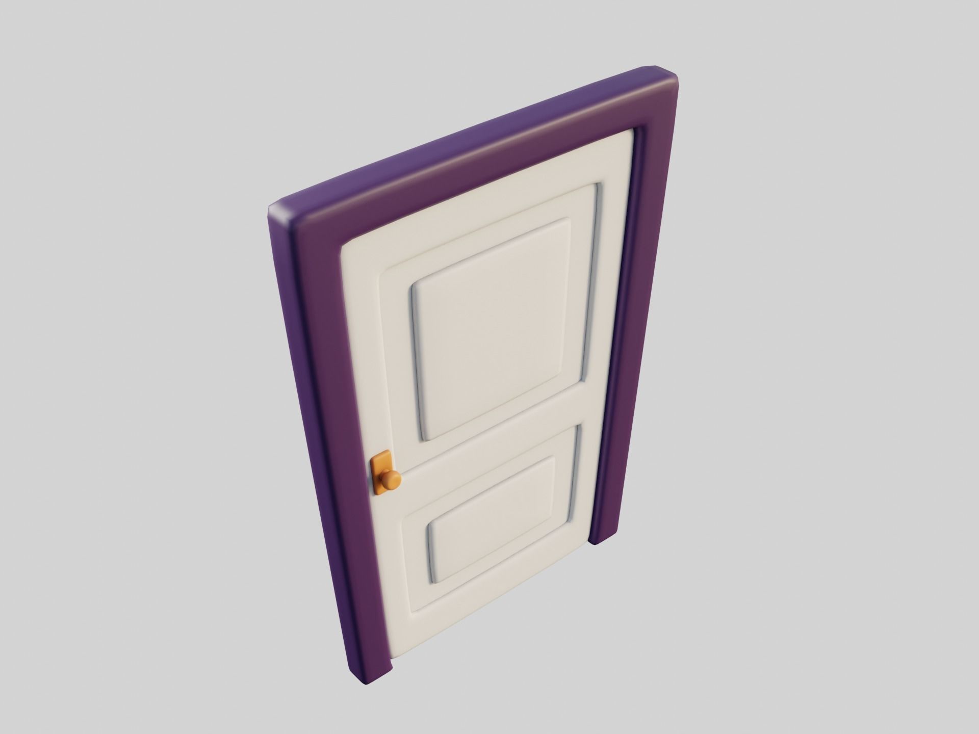 Cartoon Doors Collection 3 Low-poly 3D model_59