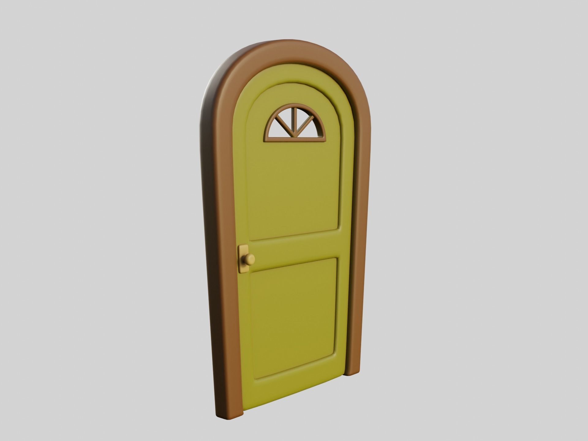 Cartoon Doors Collection 3 Low-poly 3D model_22