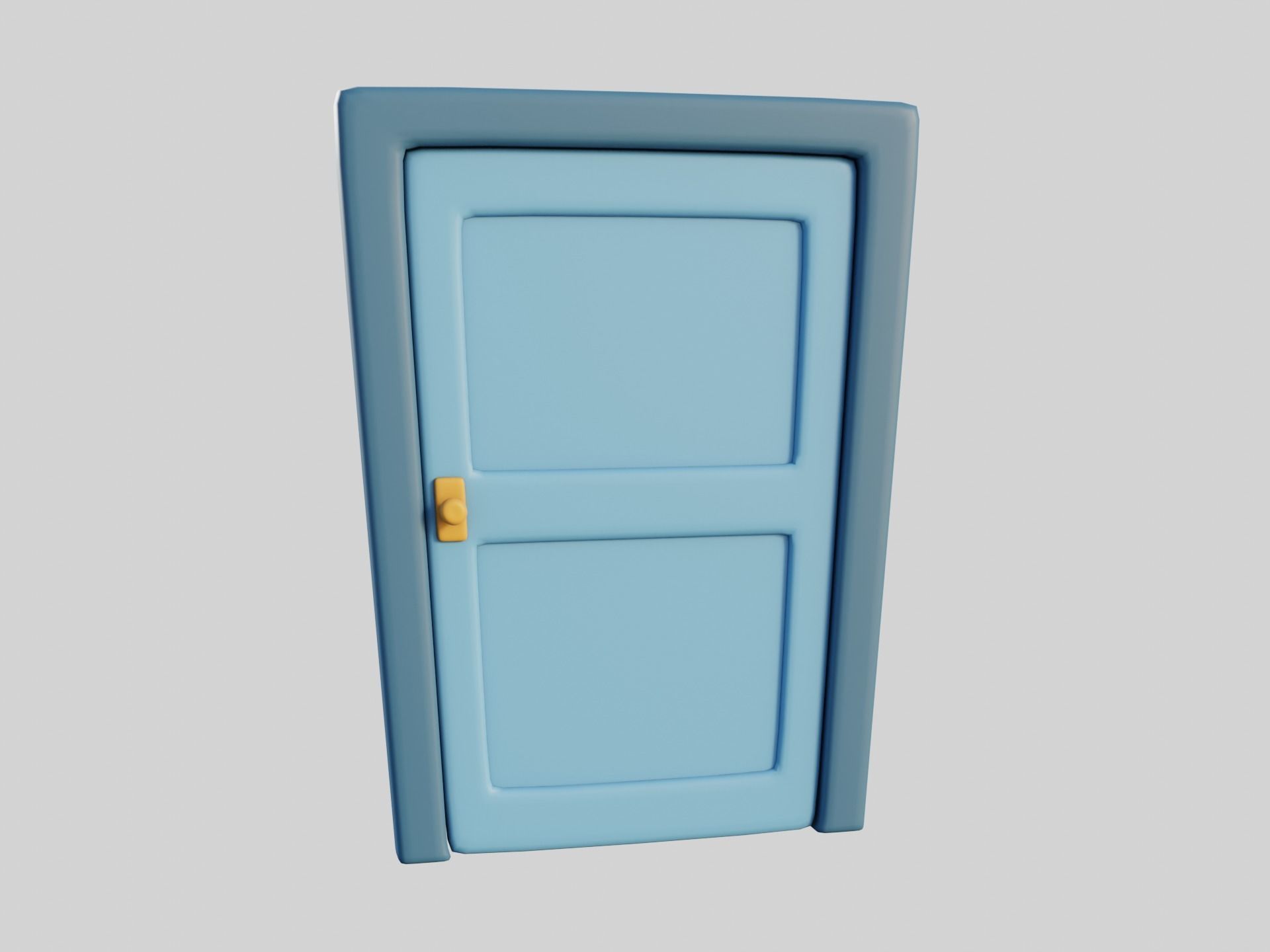 Cartoon Doors Collection 3 Low-poly 3D model_46
