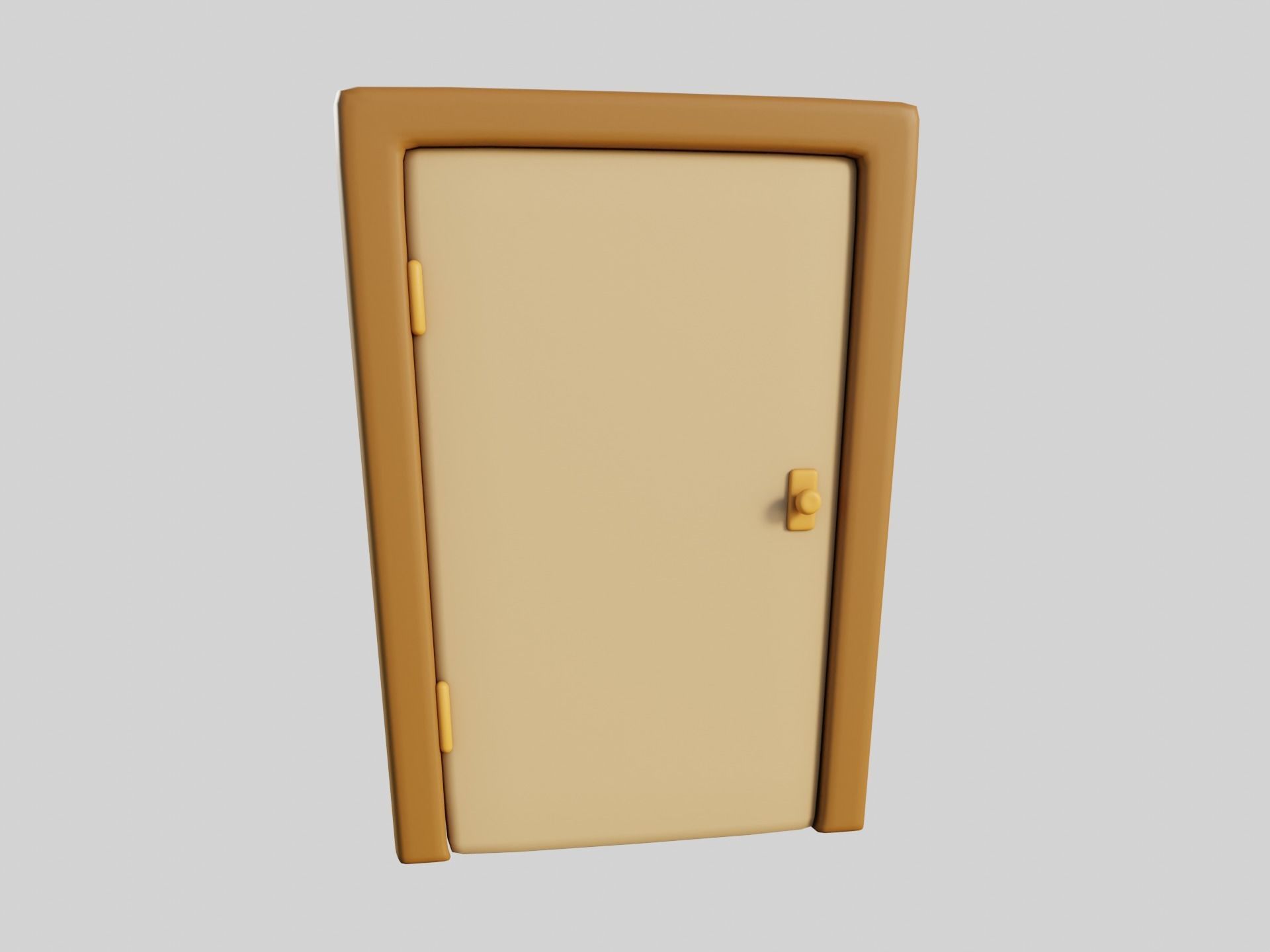 Cartoon Doors Collection 3 Low-poly 3D model_43