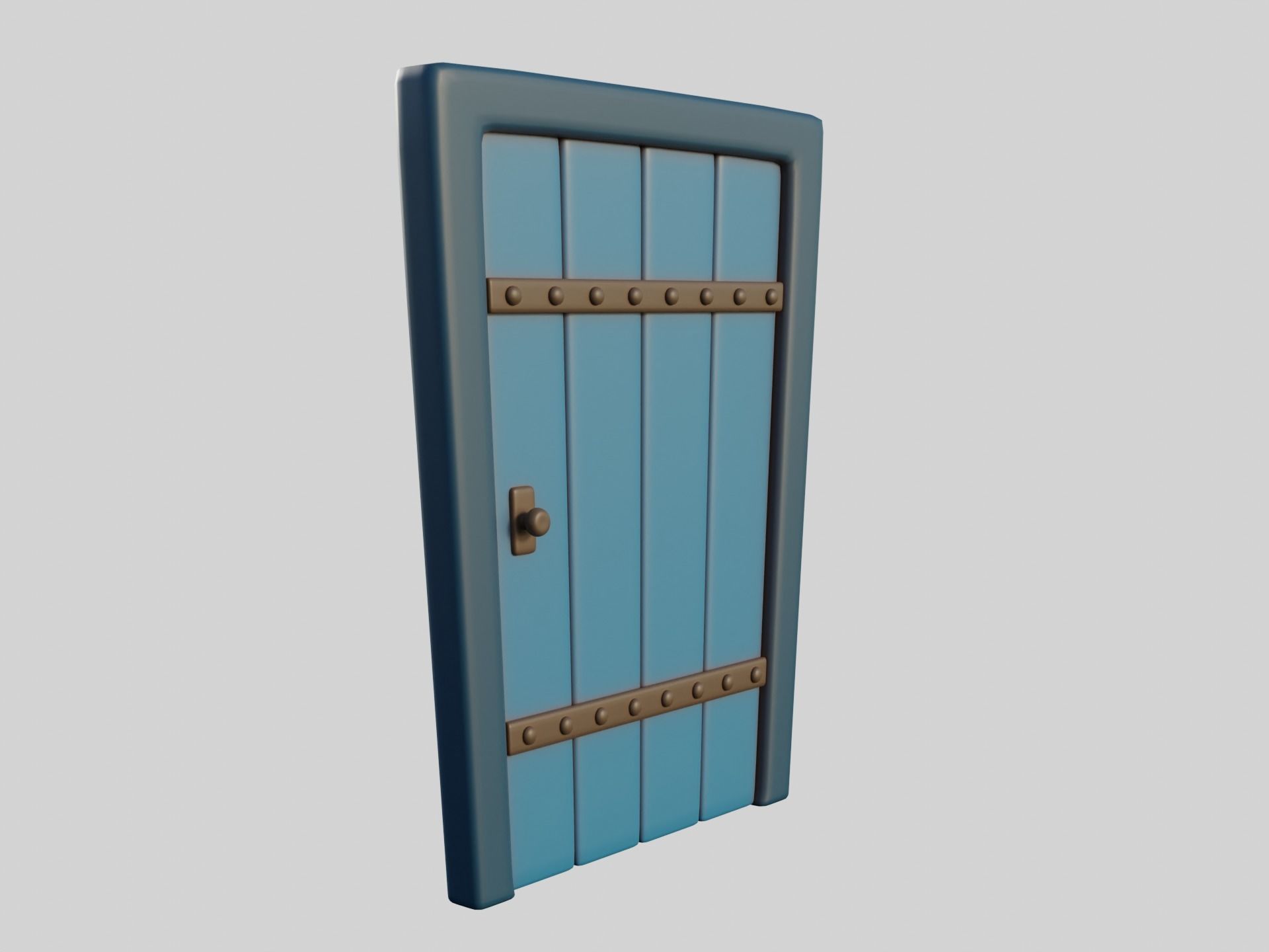 Cartoon Doors Collection 3 Low-poly 3D model_32