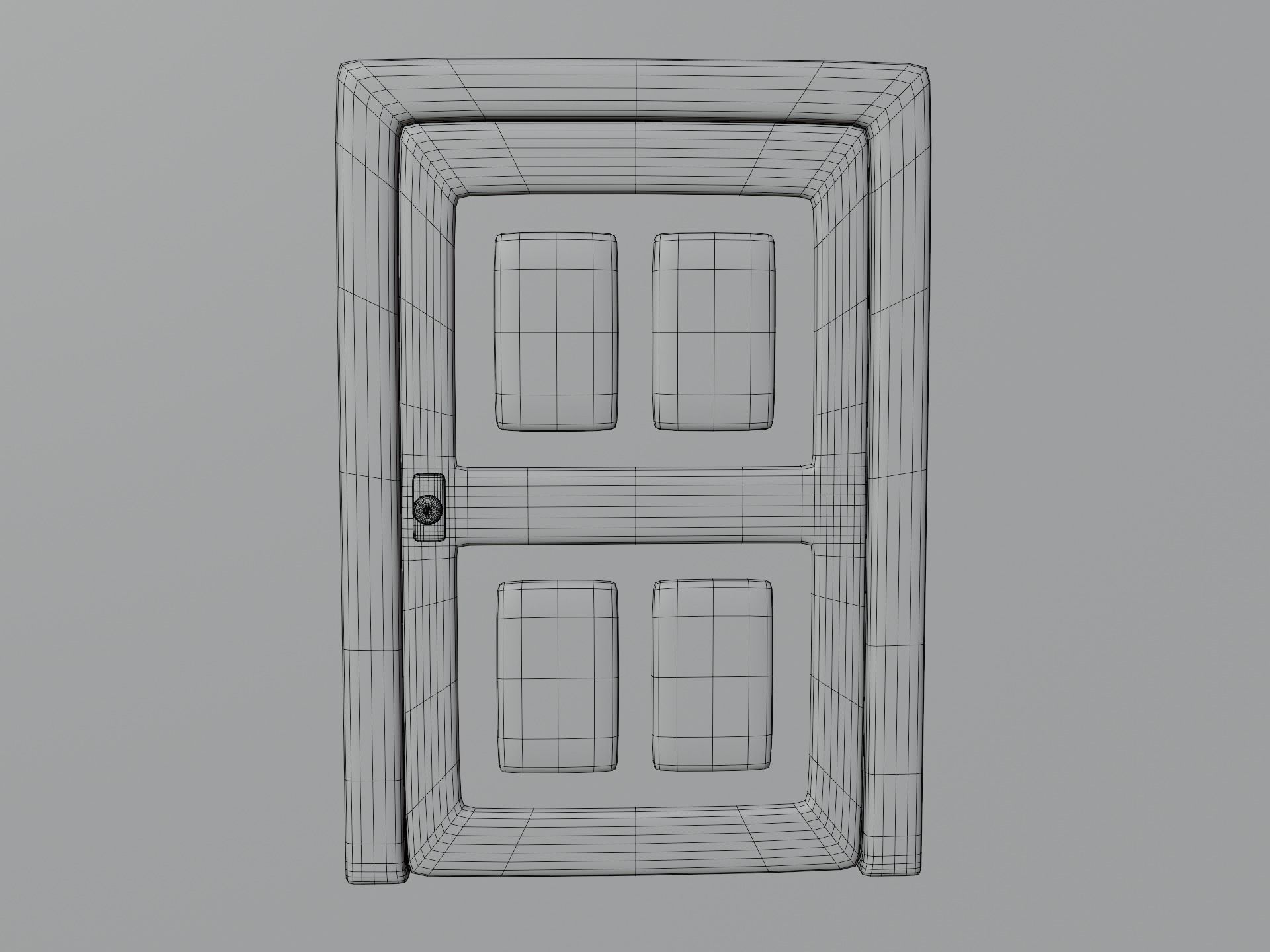 Cartoon Doors Collection 3 Low-poly 3D model_55