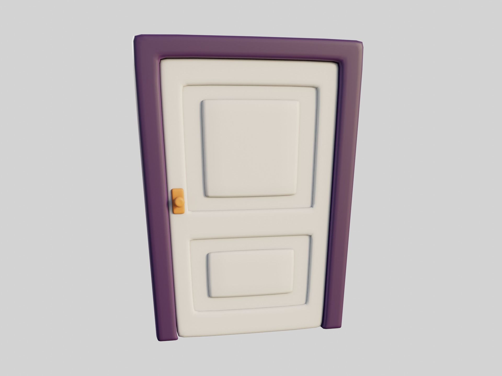 Cartoon Doors Collection 3 Low-poly 3D model_56