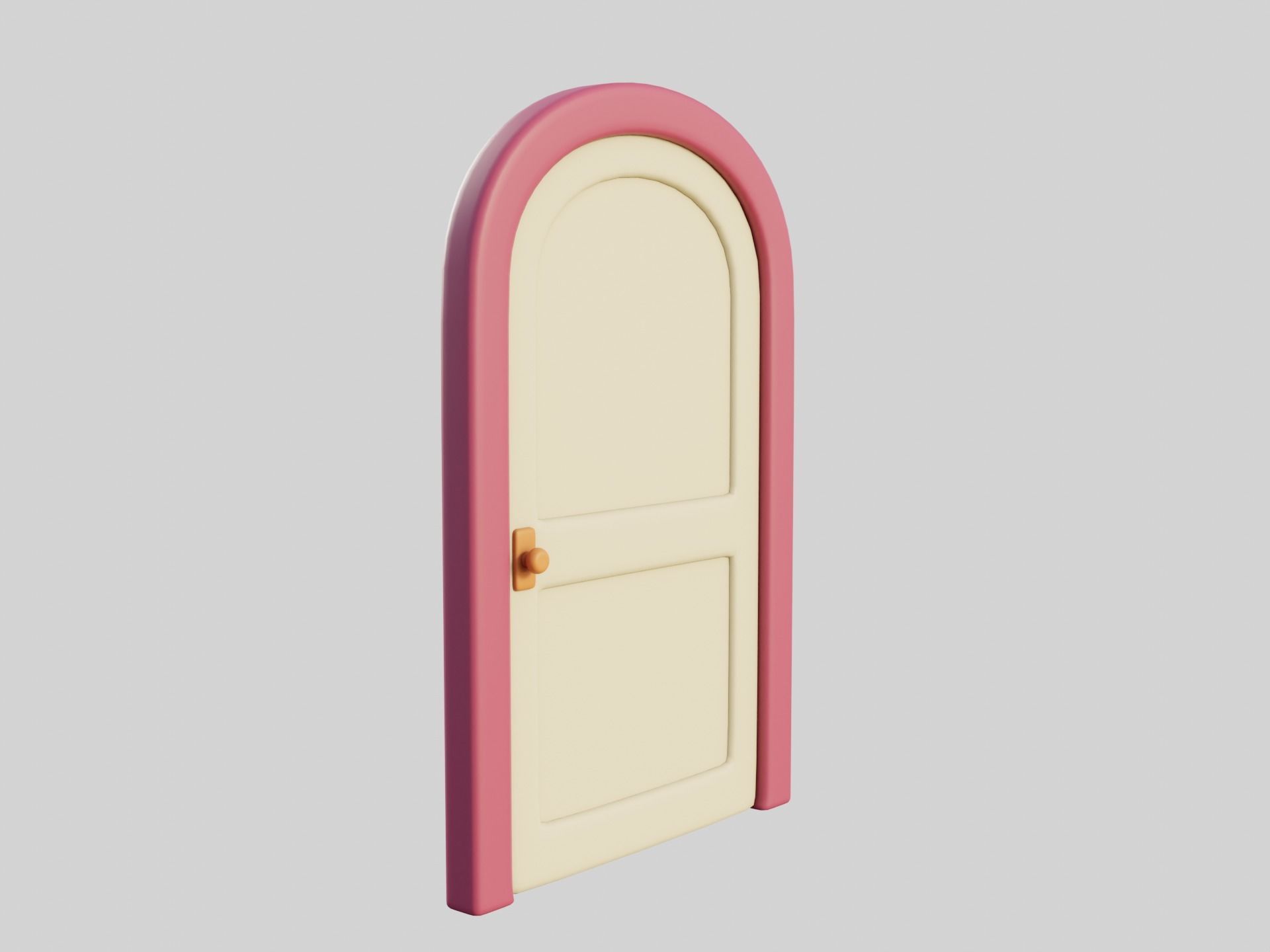 Cartoon Doors Collection 3 Low-poly 3D model_67