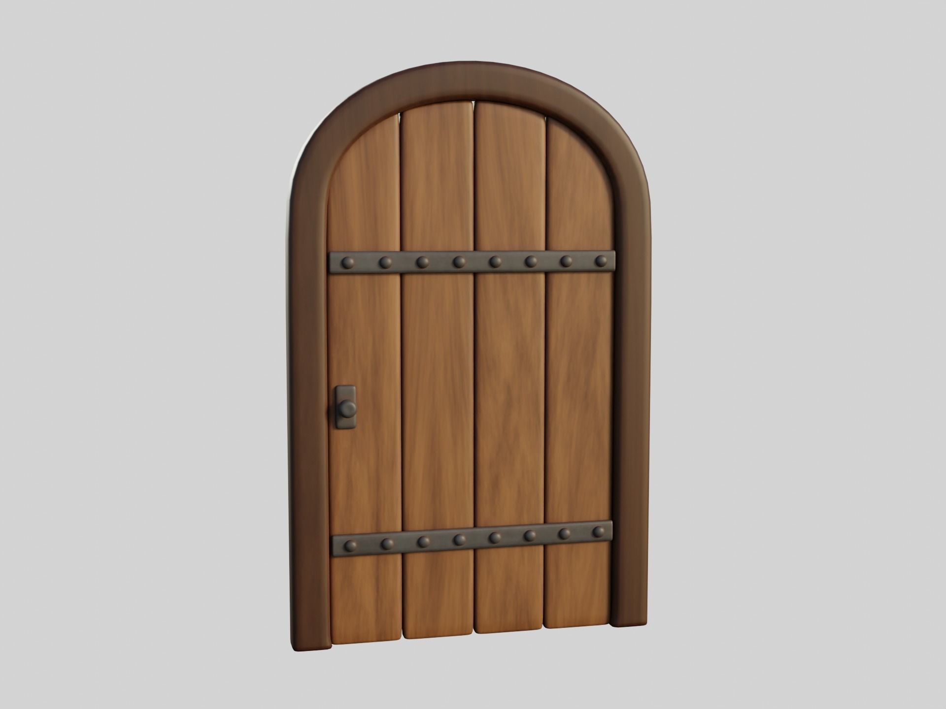 Cartoon Doors Collection 3 Low-poly 3D model_36