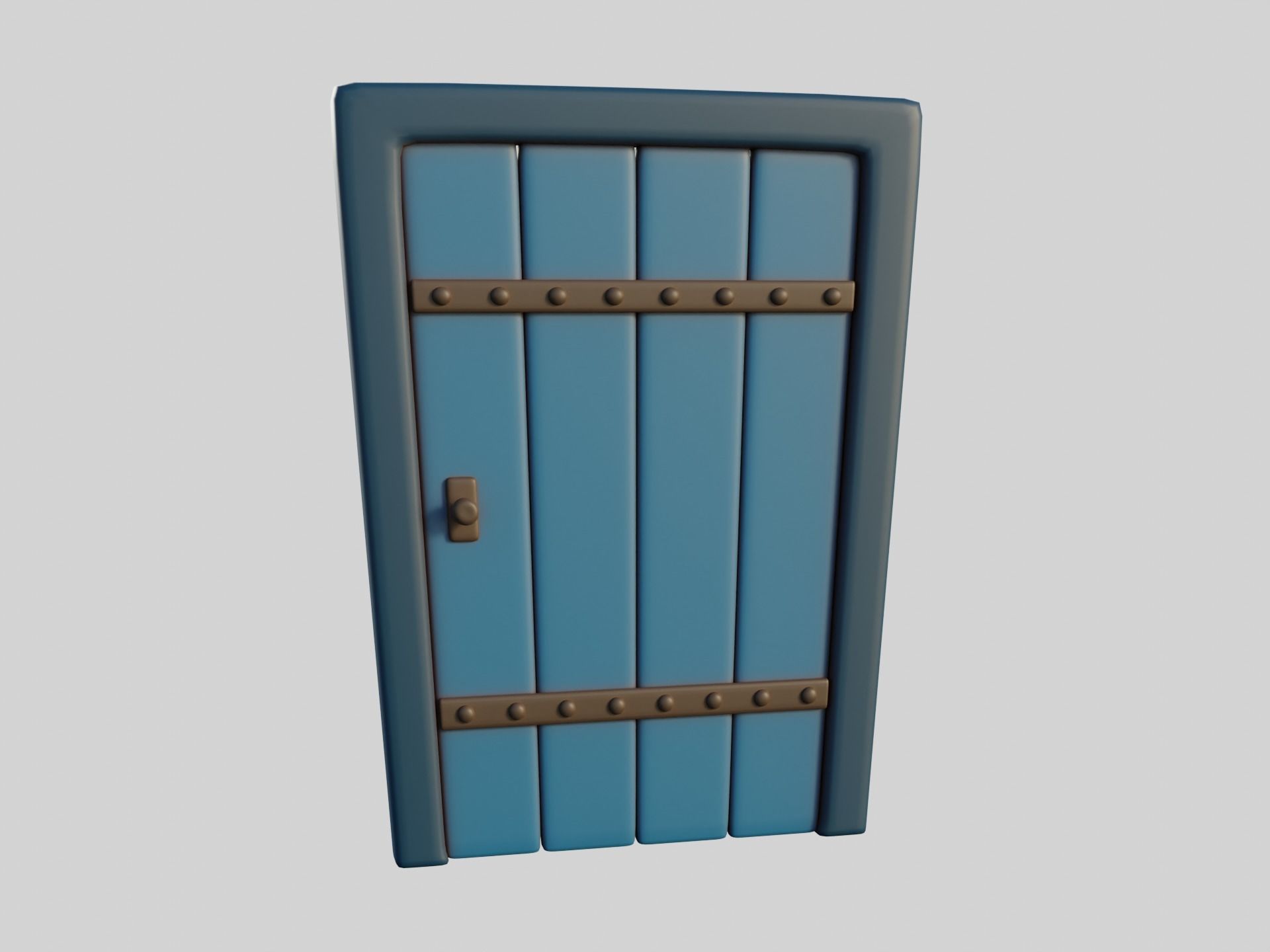 Cartoon Doors Collection 3 Low-poly 3D model_31