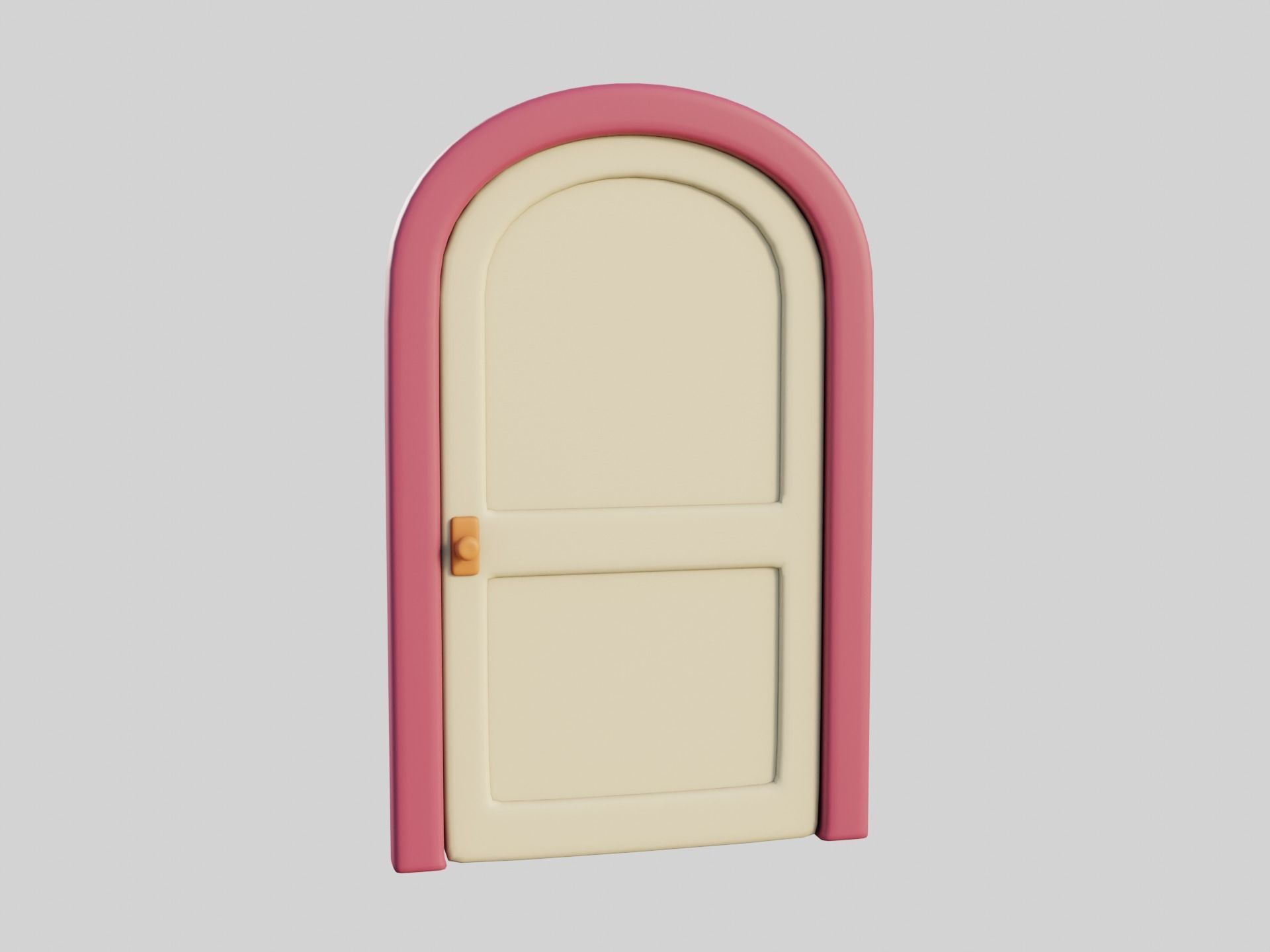 Cartoon Doors Collection 3 Low-poly 3D model_66