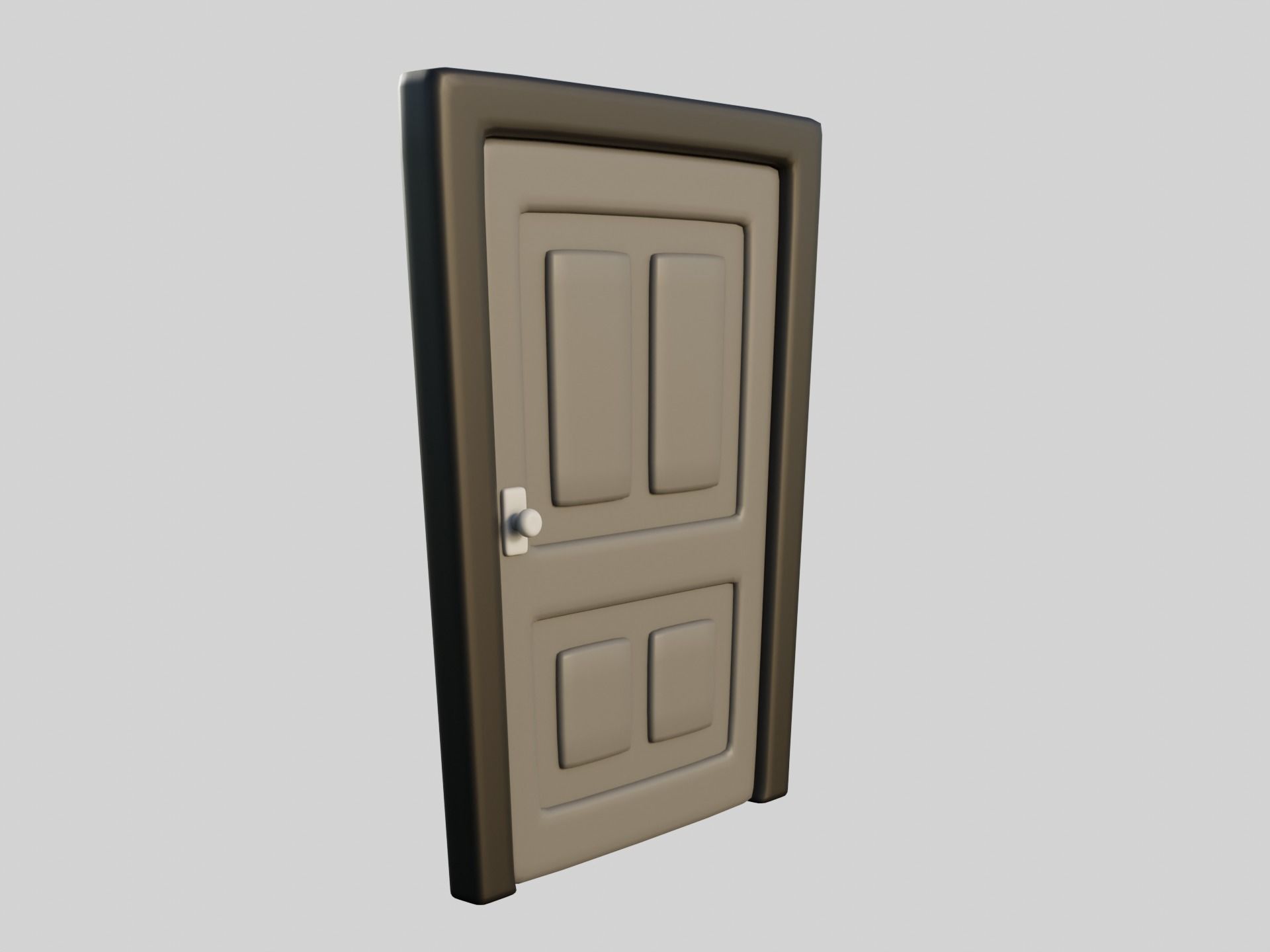 Cartoon Doors Collection 3 Low-poly 3D model_62