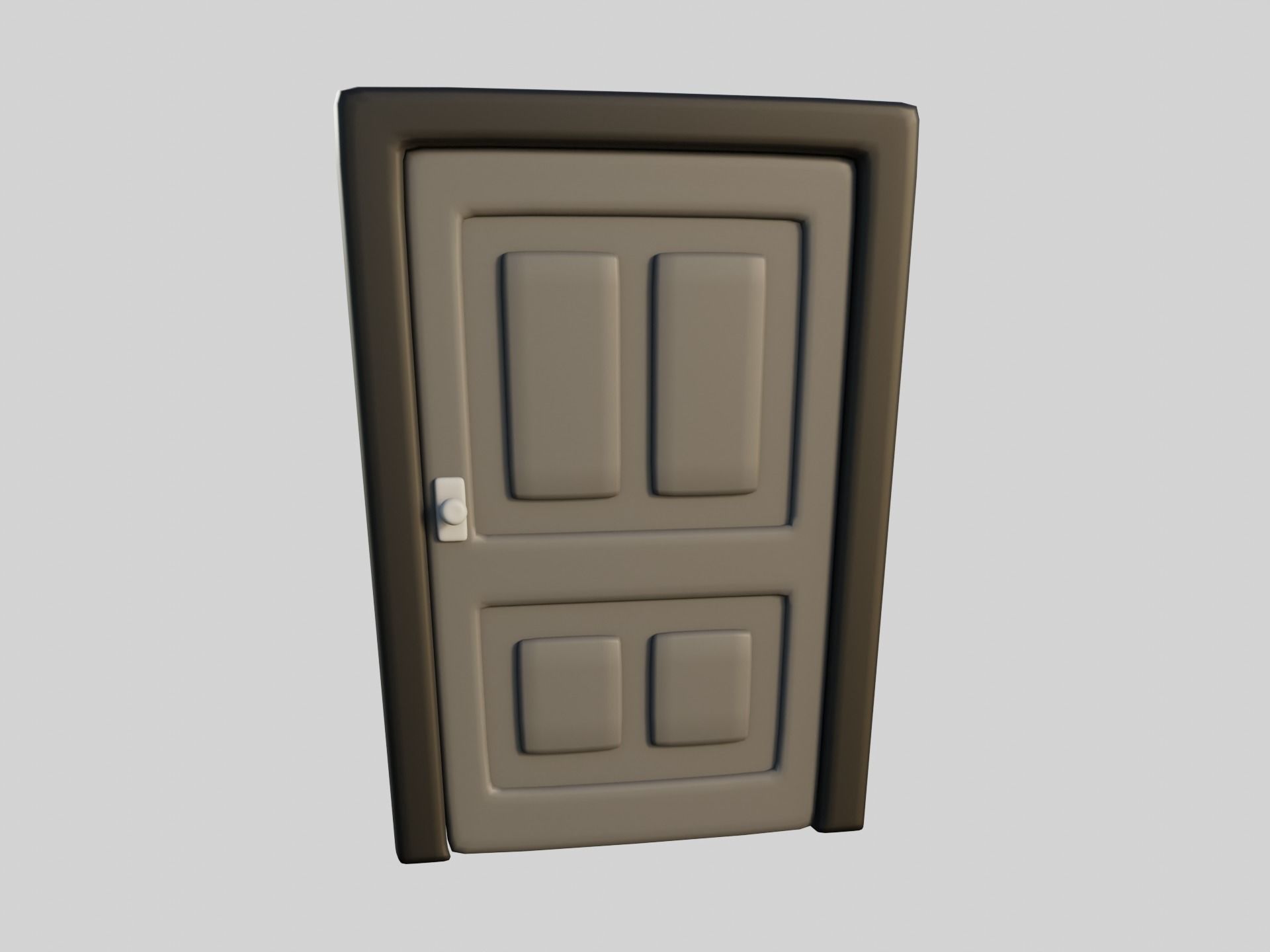 Cartoon Doors Collection 3 Low-poly 3D model_61