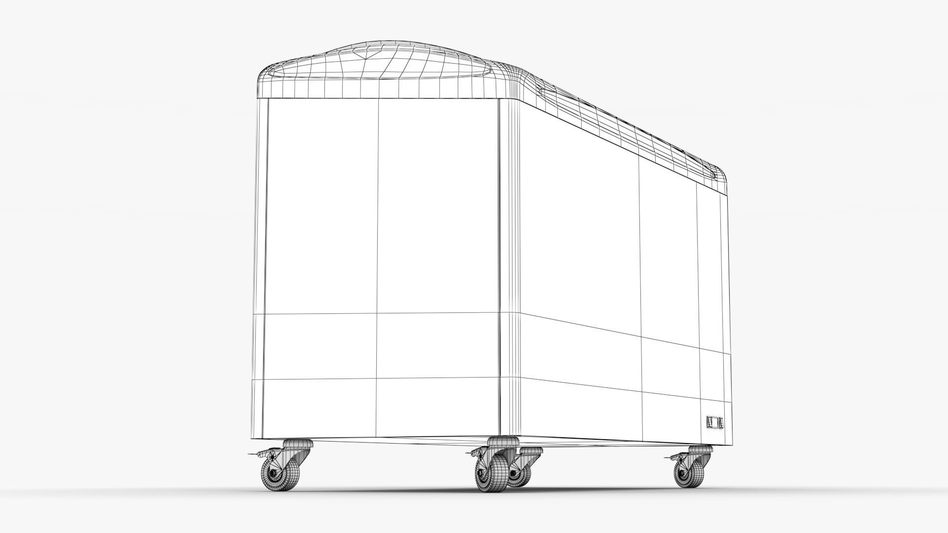 Ice cream Display Fridge 03 Low-poly 3D model_9