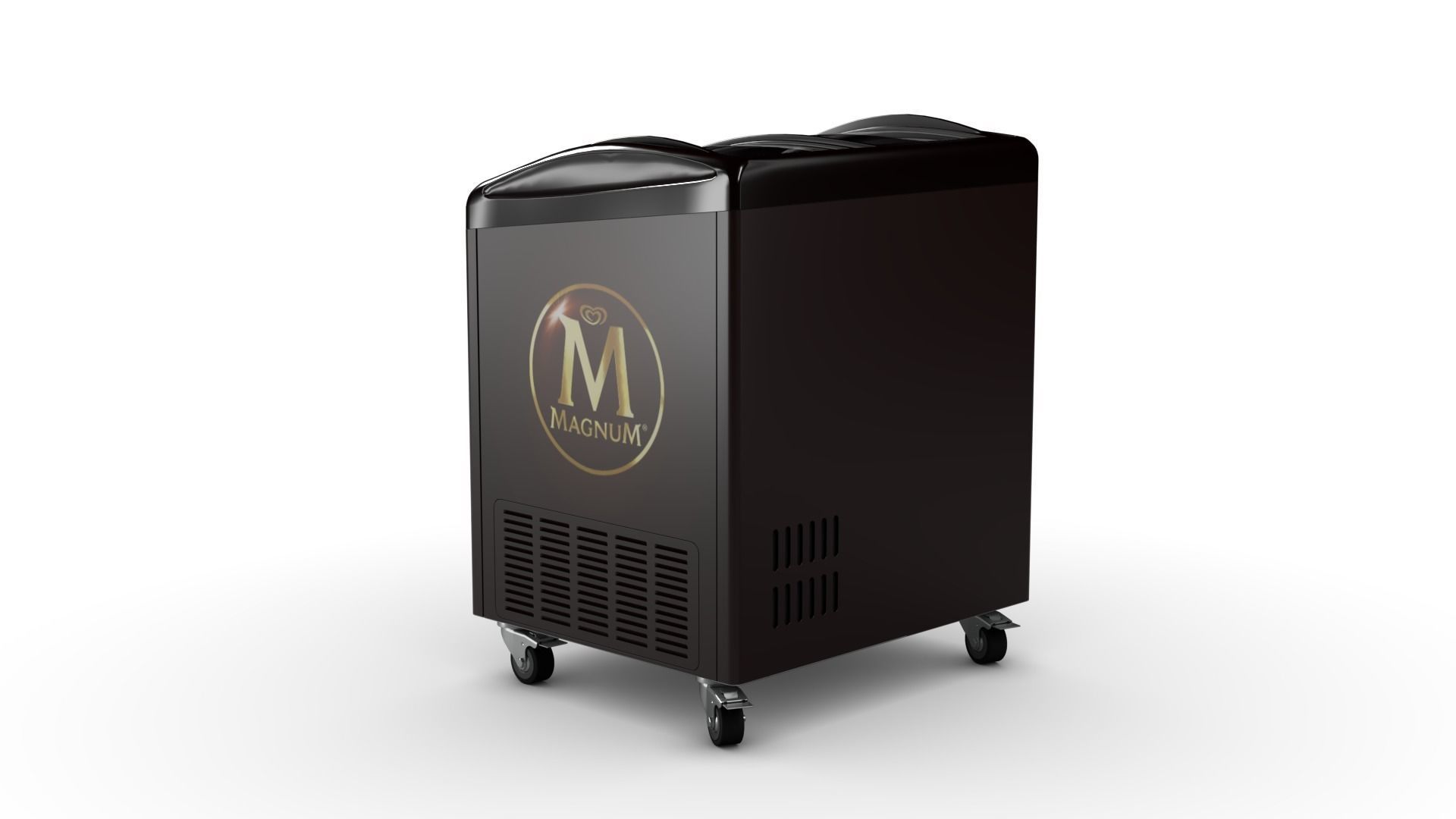 Ice cream Display Fridge 04 Low-poly 3D model_5