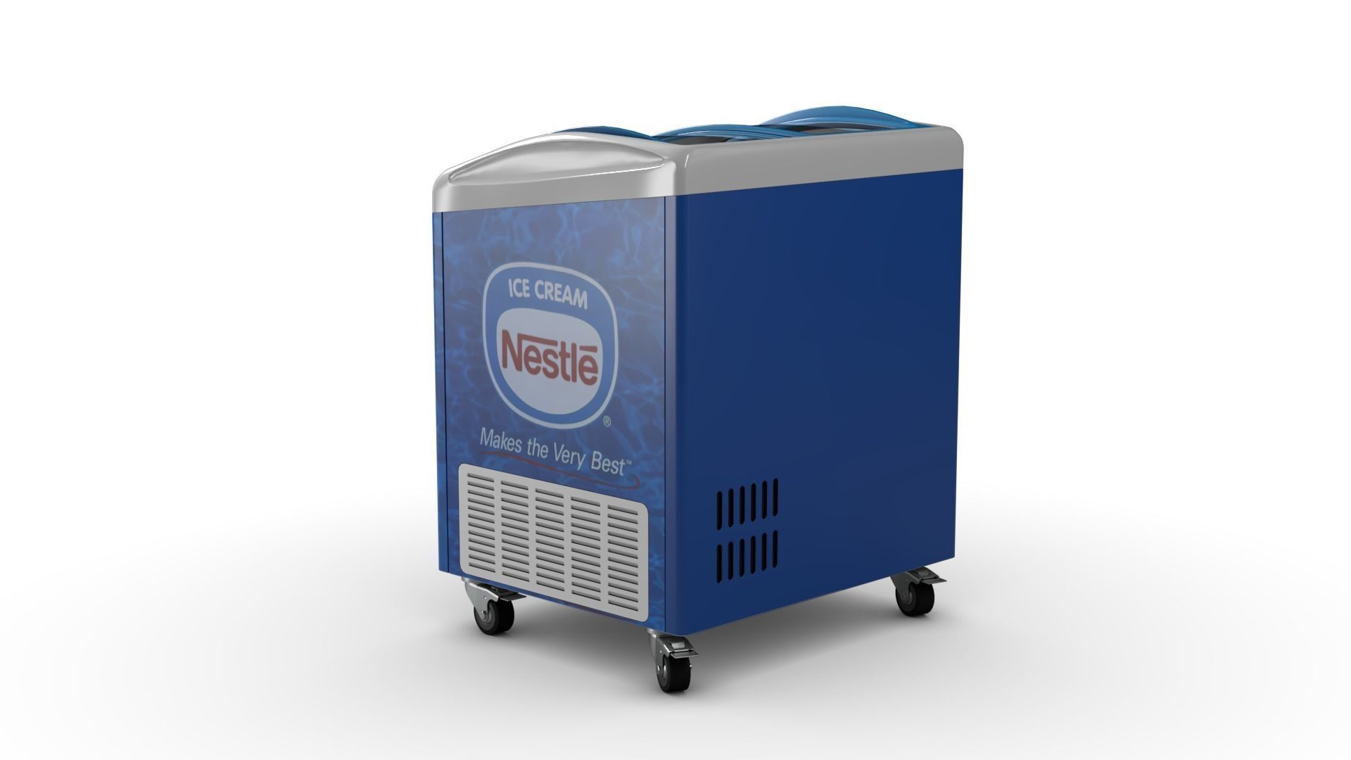 Ice cream Display Fridge 05 Low-poly 3D model_5