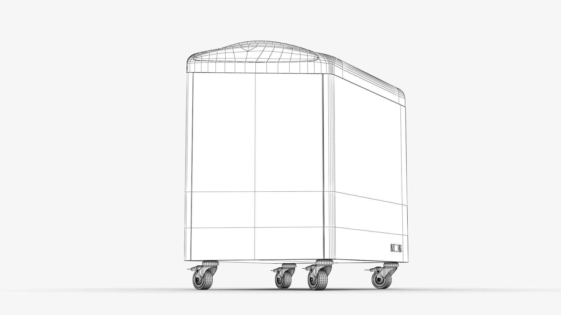 Ice cream Display Fridge 05 Low-poly 3D model_9