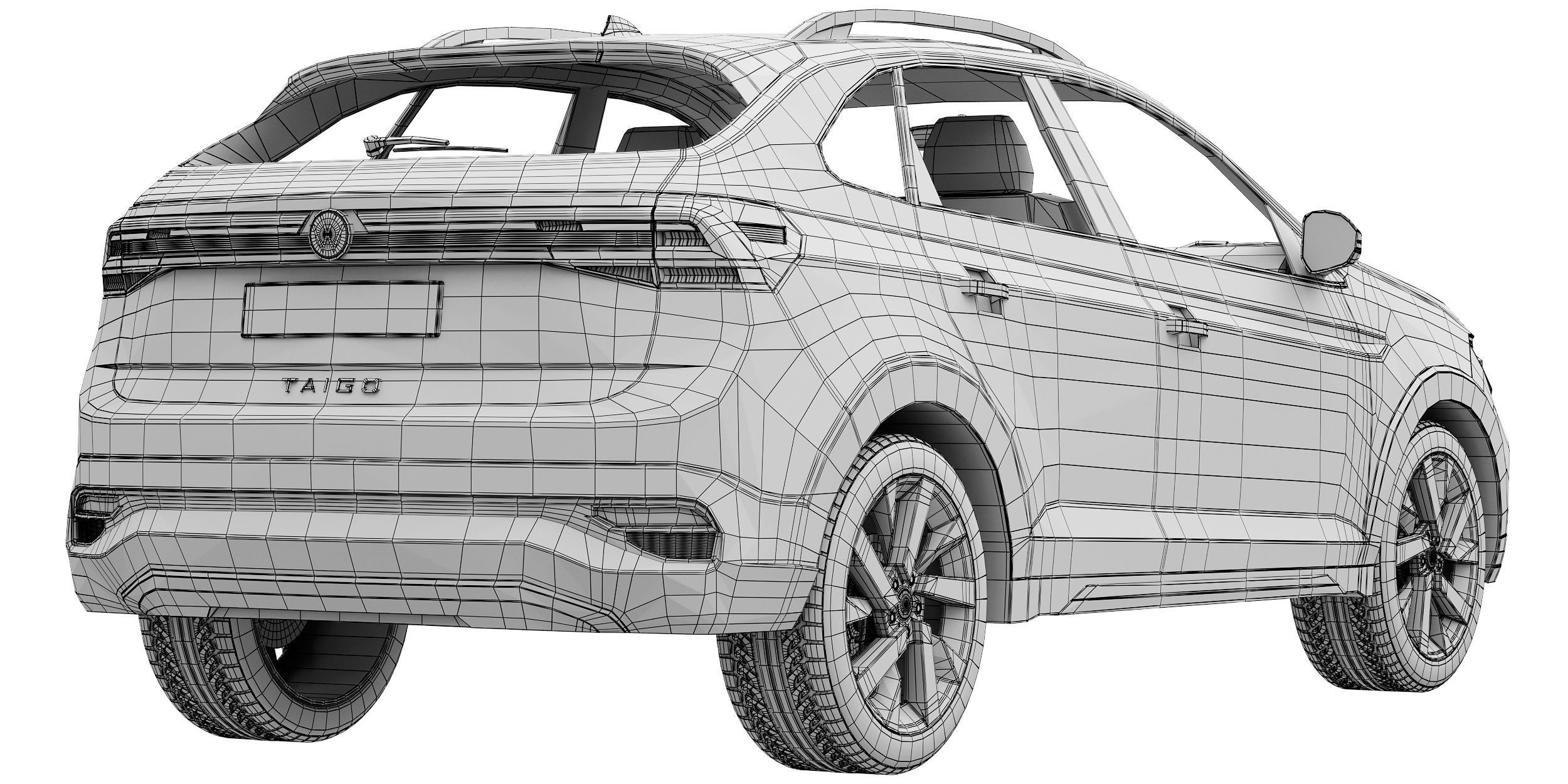 Volkswagen Taigo 2022 3D model_16