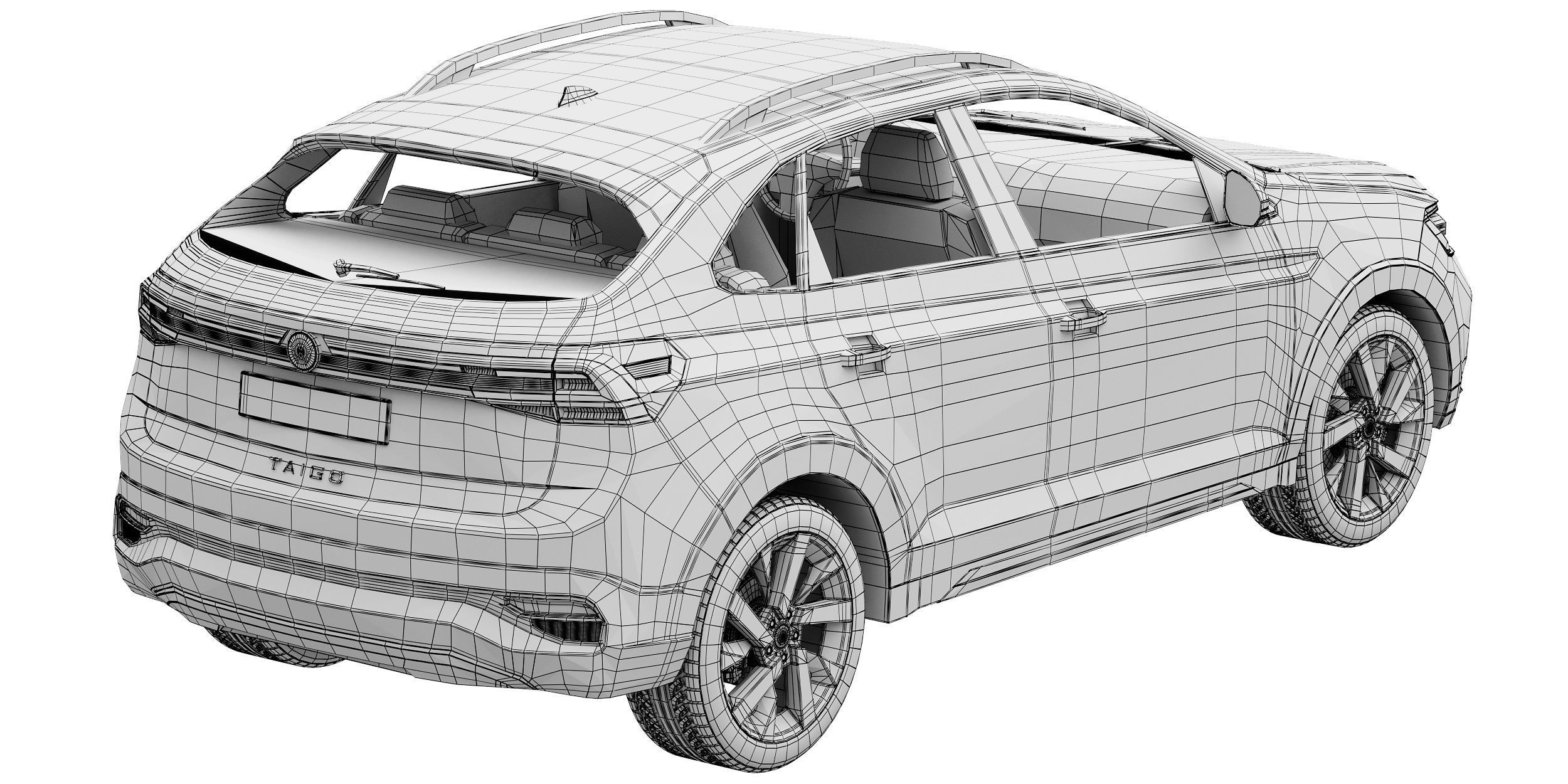 Volkswagen Taigo 2022 3D model_17