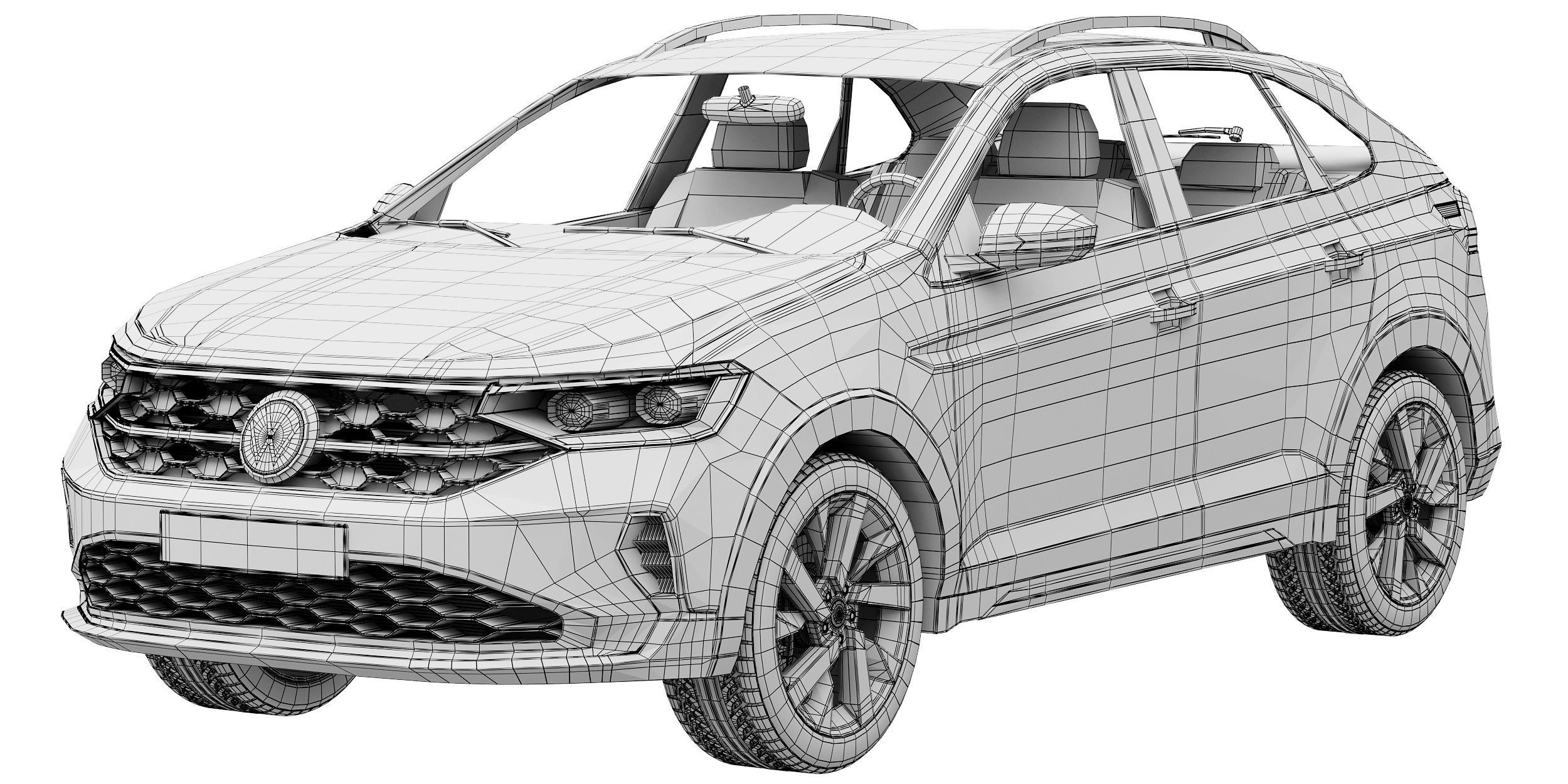 Volkswagen Taigo 2022 3D model_13