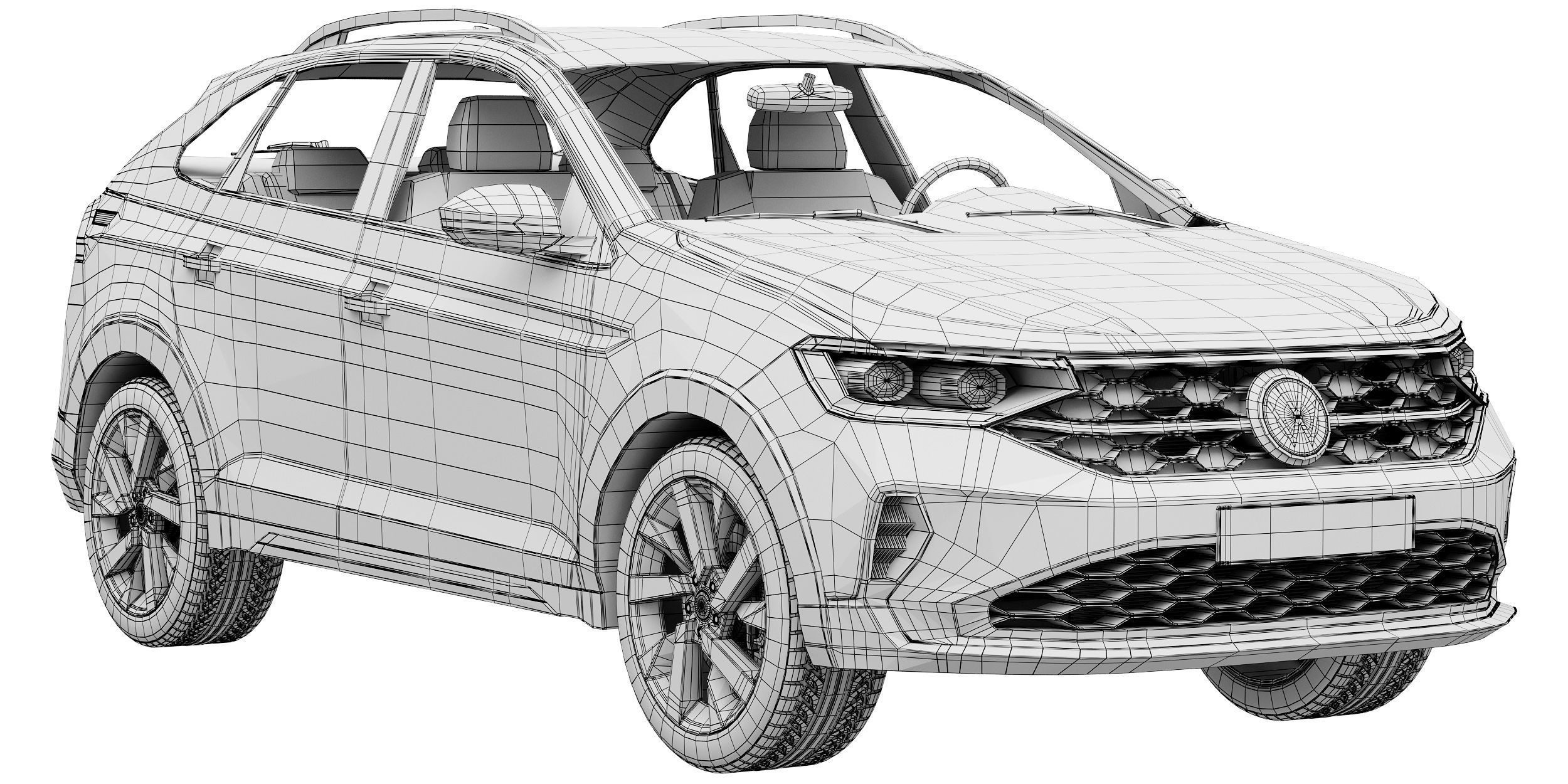 Volkswagen Taigo 2022 3D model_14