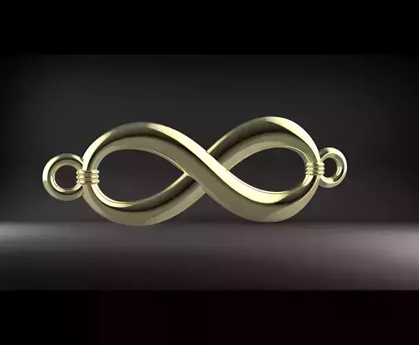 Infinity pendant 3D model 