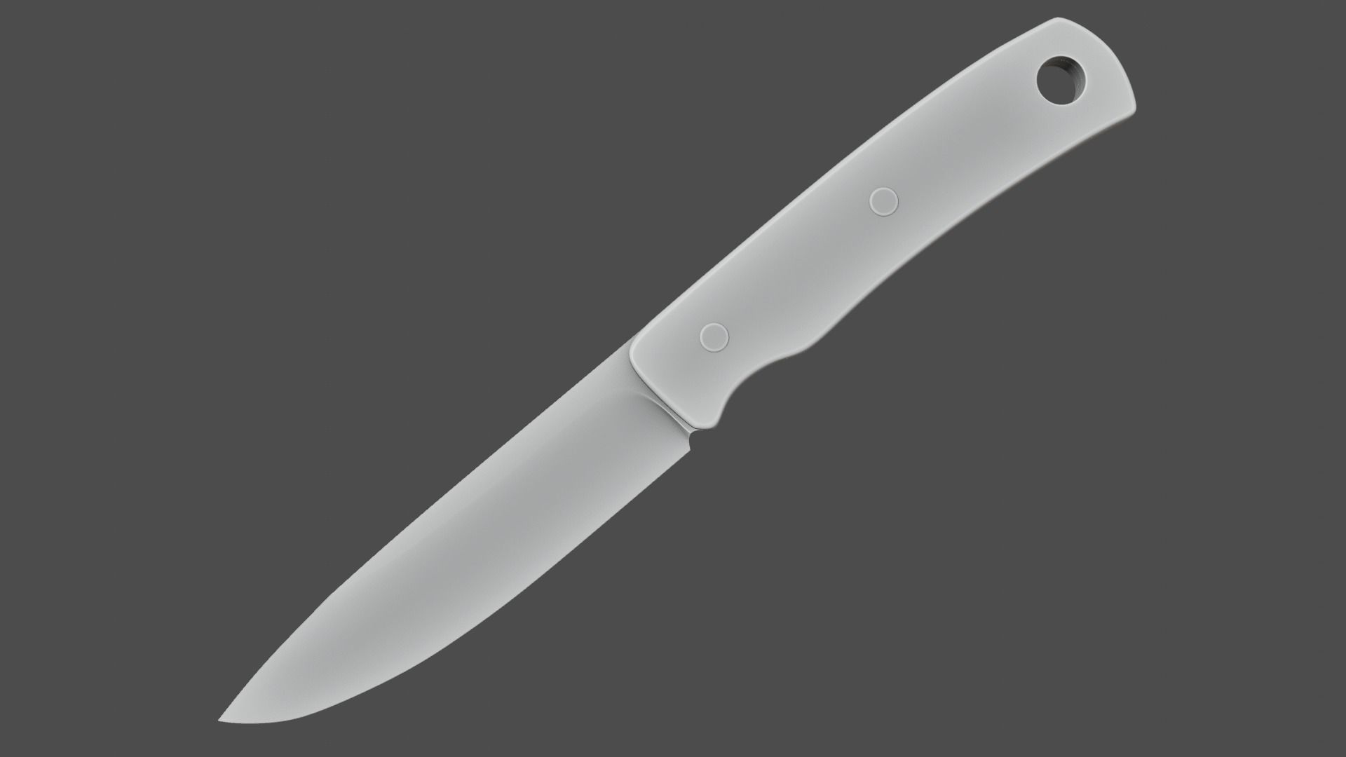 Tourist knife Hunting knife with textures and UVs 3D model_7