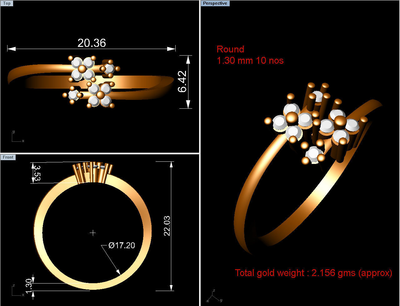 Minimalist Ring 403 3D print model_6