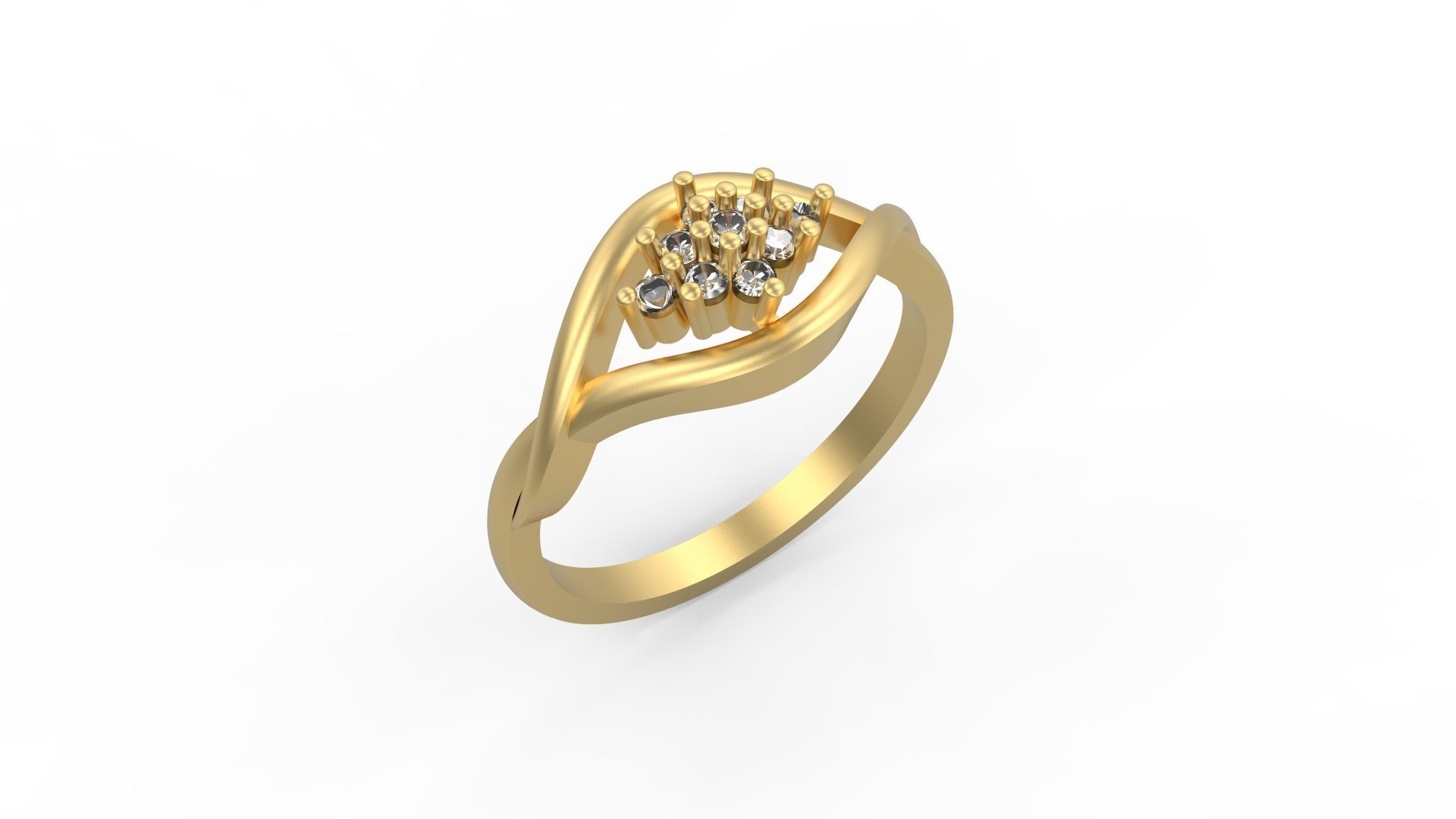 Minimalist Ring 410 3D print model_1