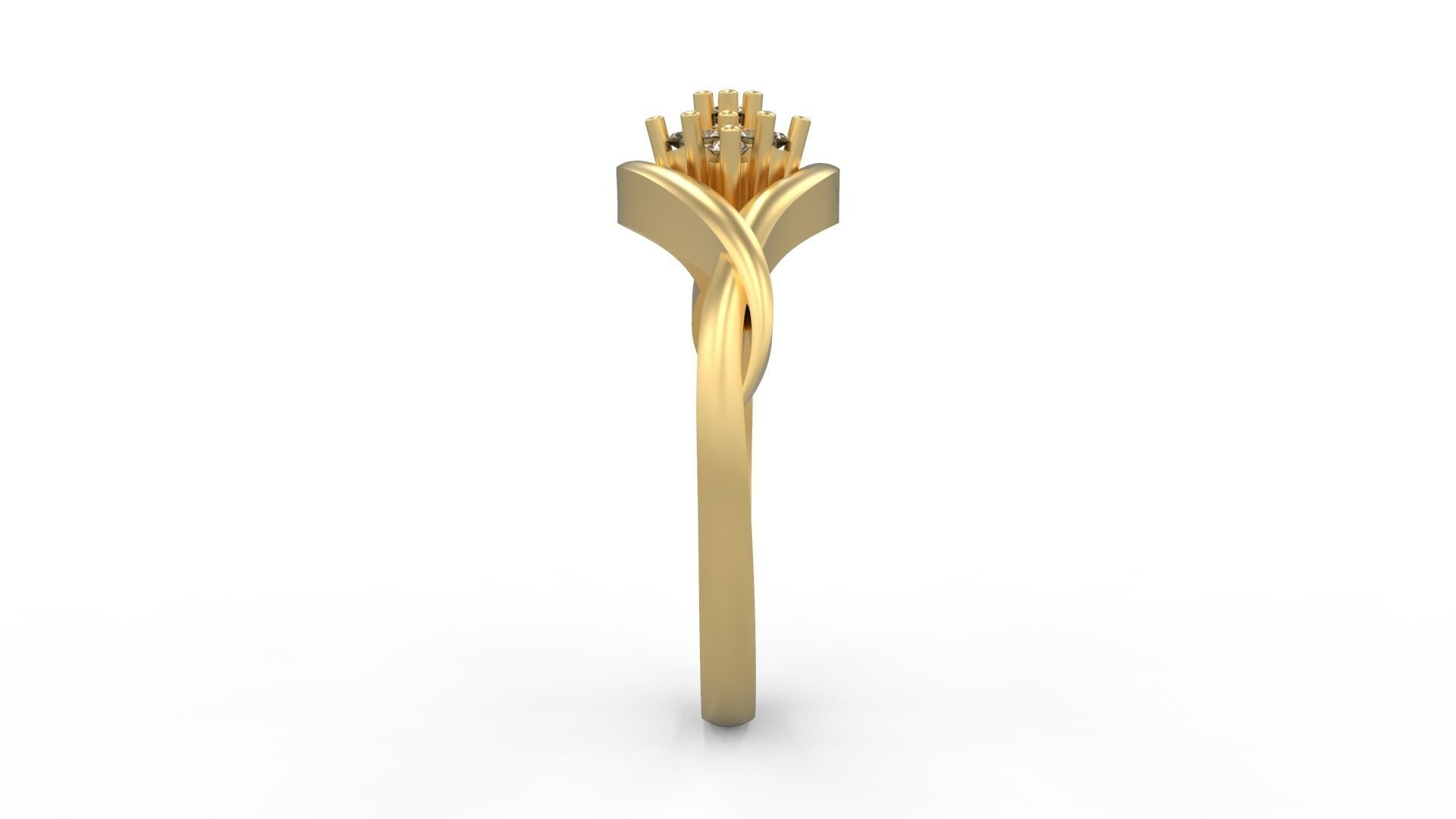 Minimalist Ring 410 3D print model_3