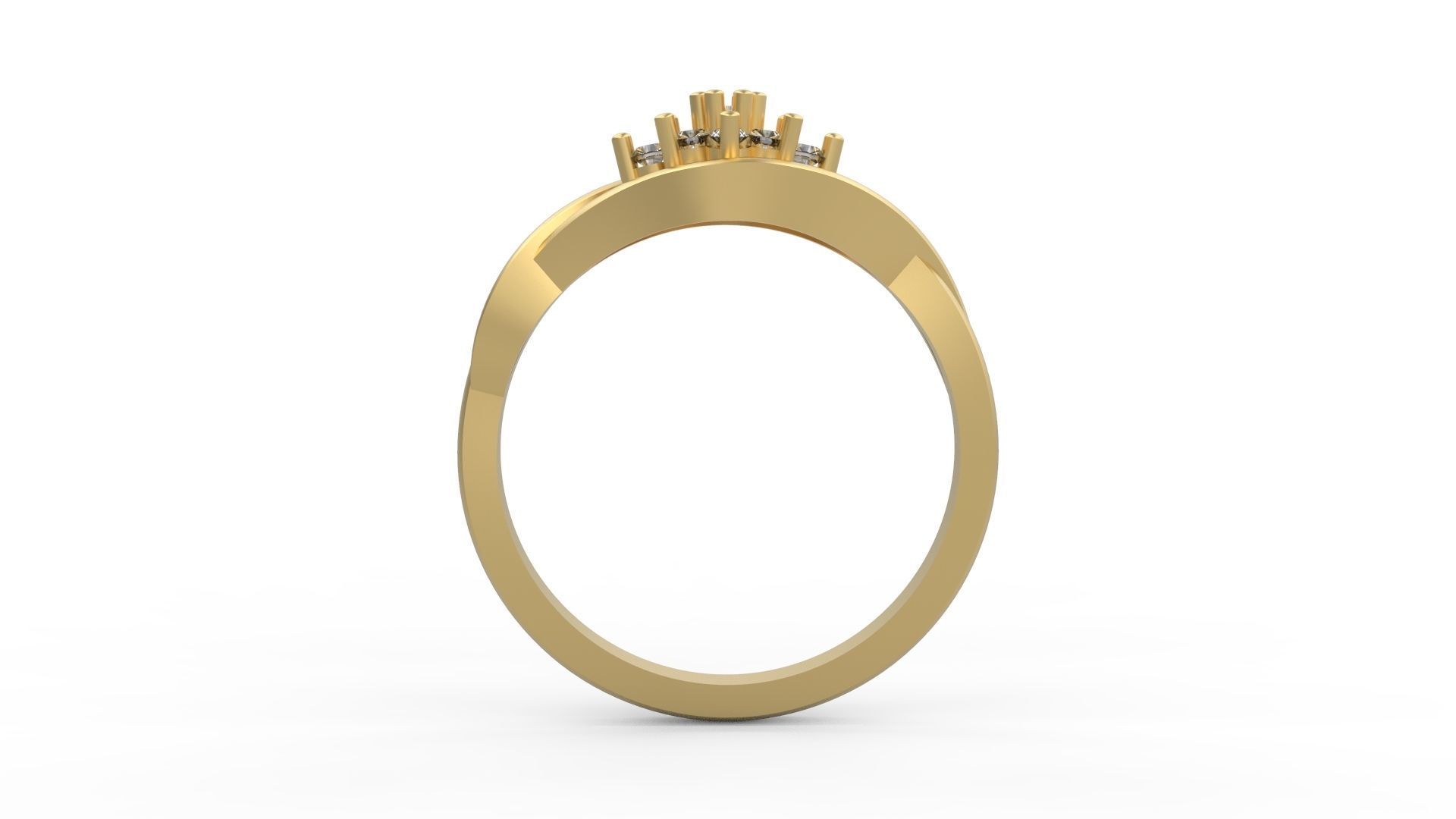 Minimalist Ring 410 3D print model_2